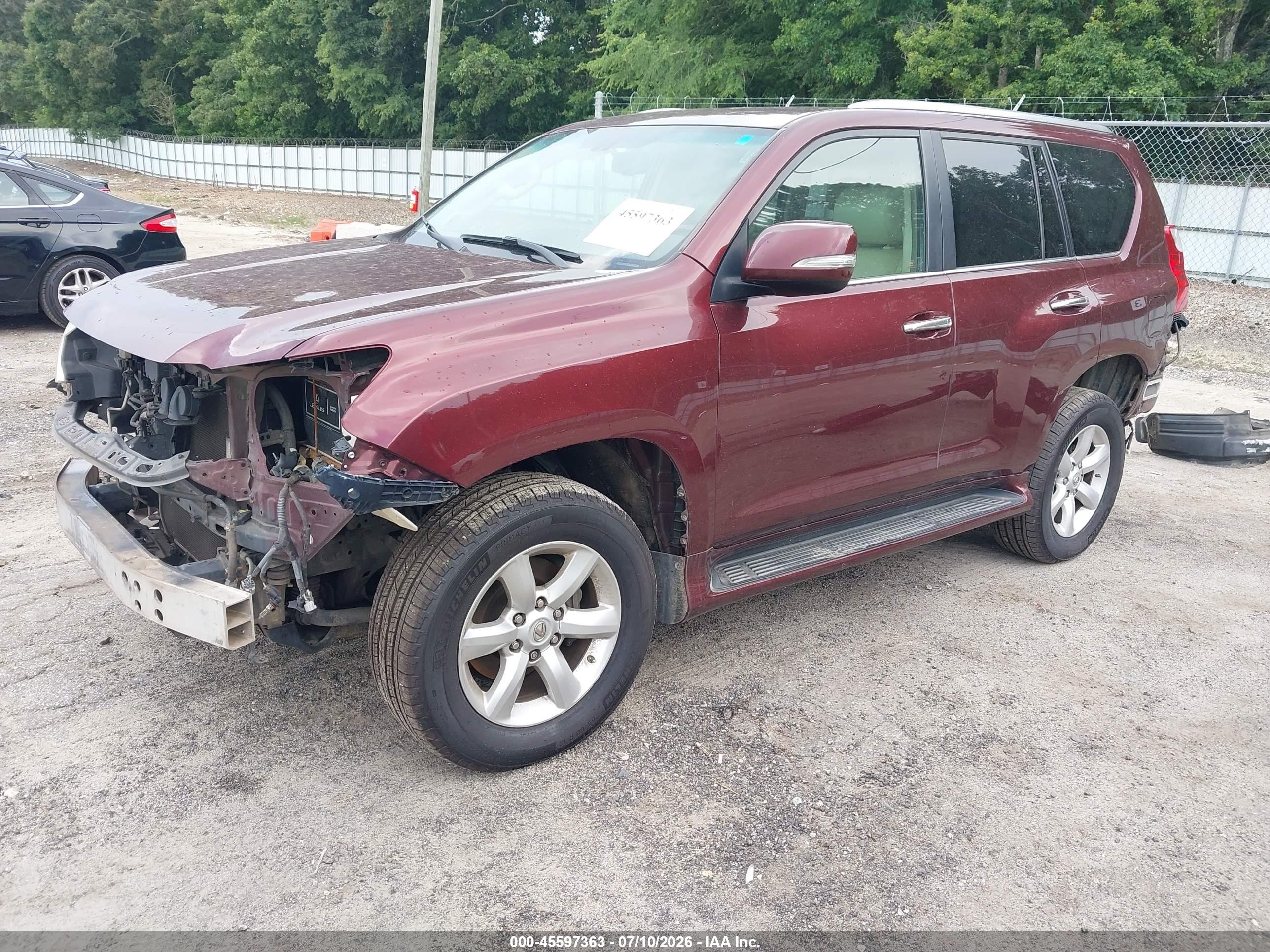 2011 Lexus Gx 460   Maroon vin: JTJBM7FX5B5020631