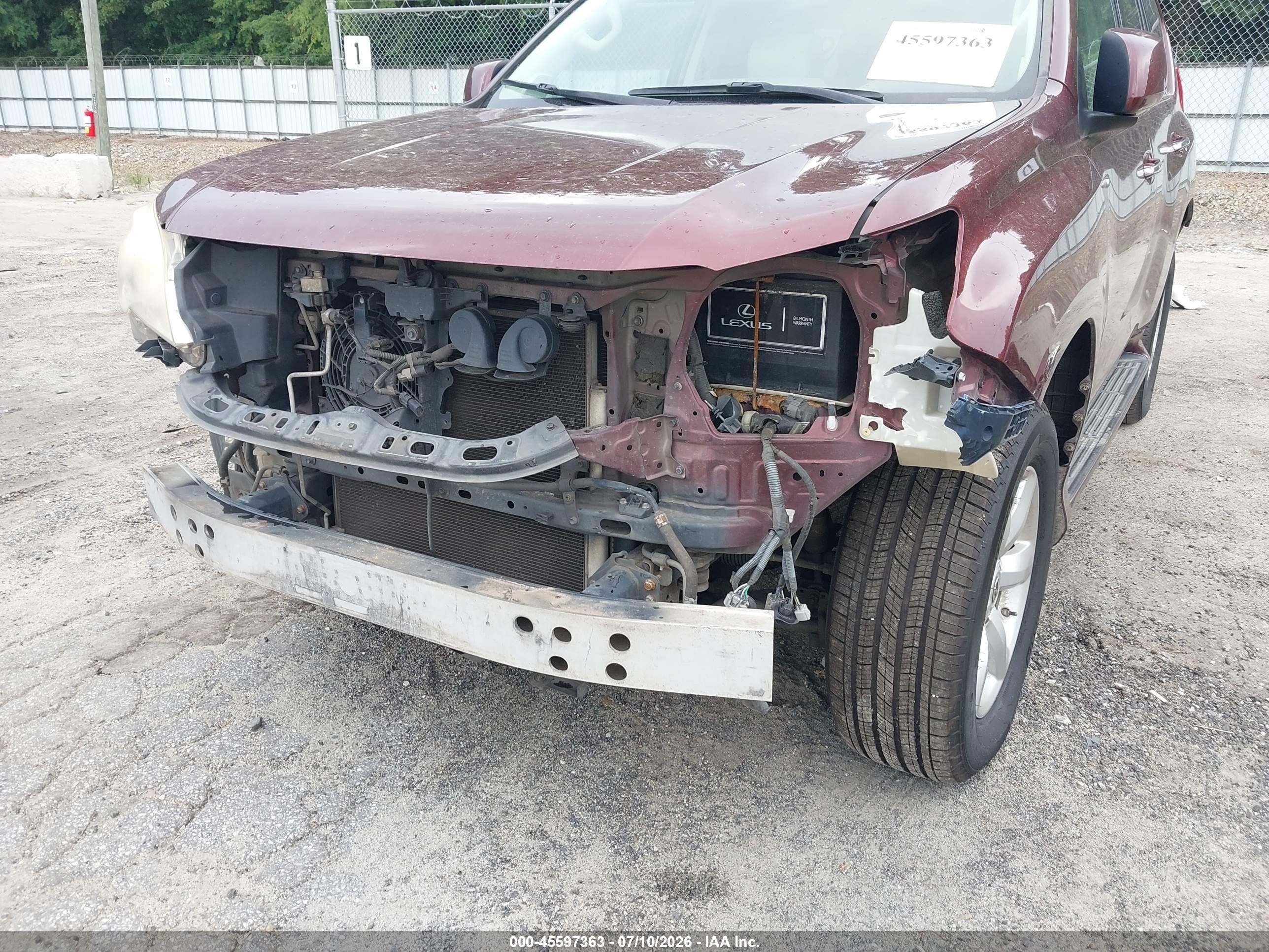 2011 Lexus Gx 460   Maroon vin: JTJBM7FX5B5020631