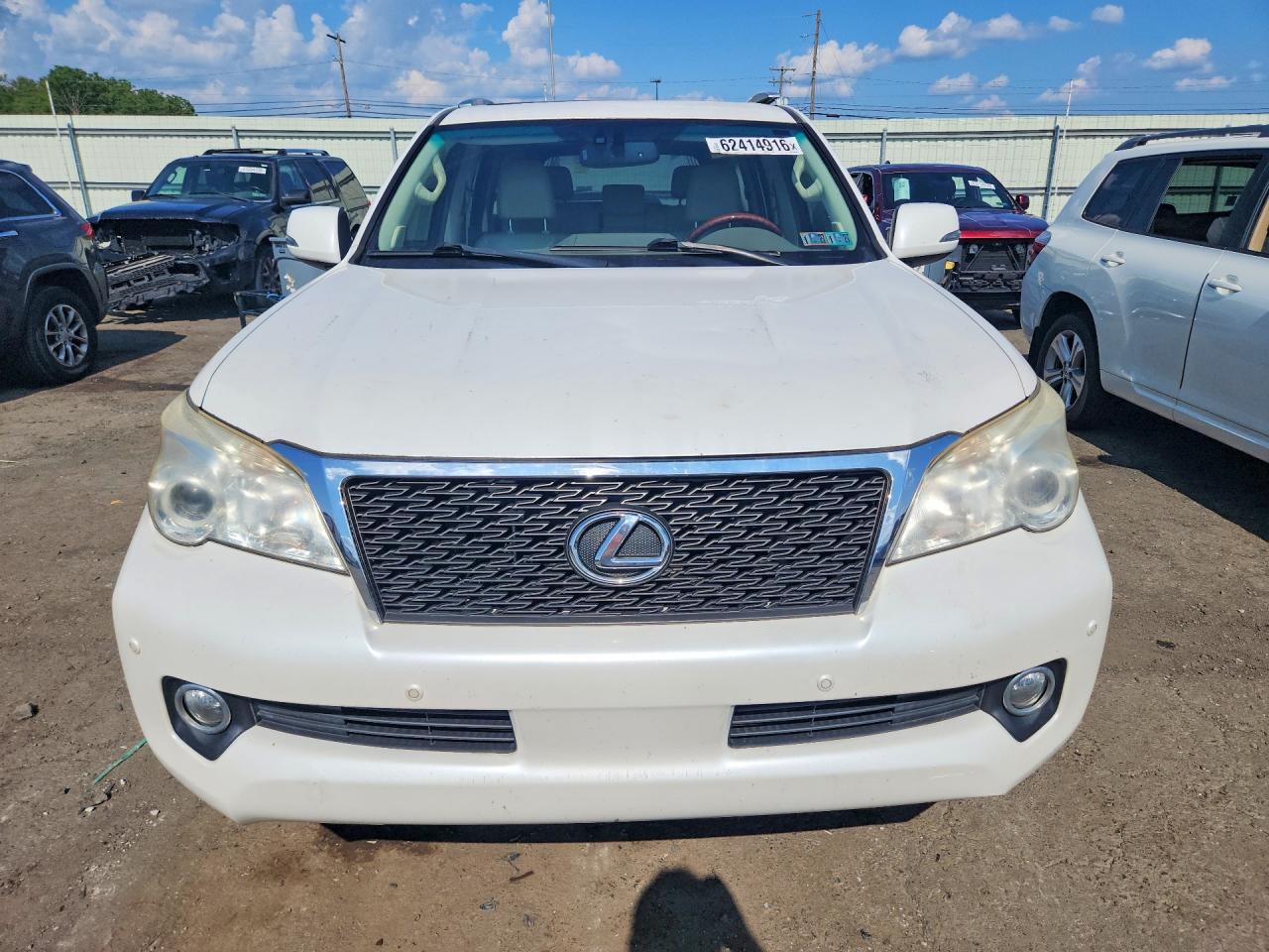 2013 Lexus Gx 460 White vin: JTJBM7FX5D5050330