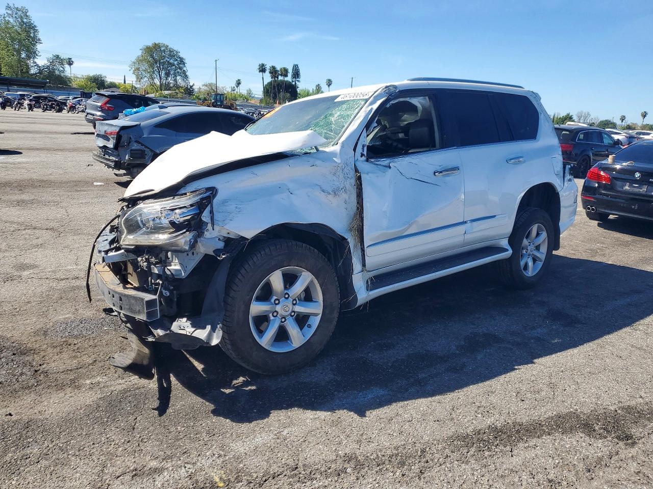 2014 Lexus Gx 460 Base White vin: JTJBM7FX5E5076430