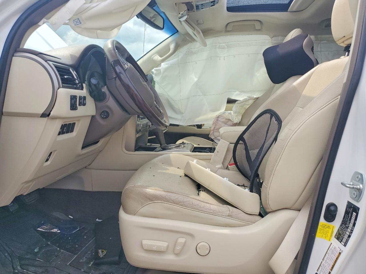 2015 Lexus Gx 460 White vin: JTJBM7FX5F5092077