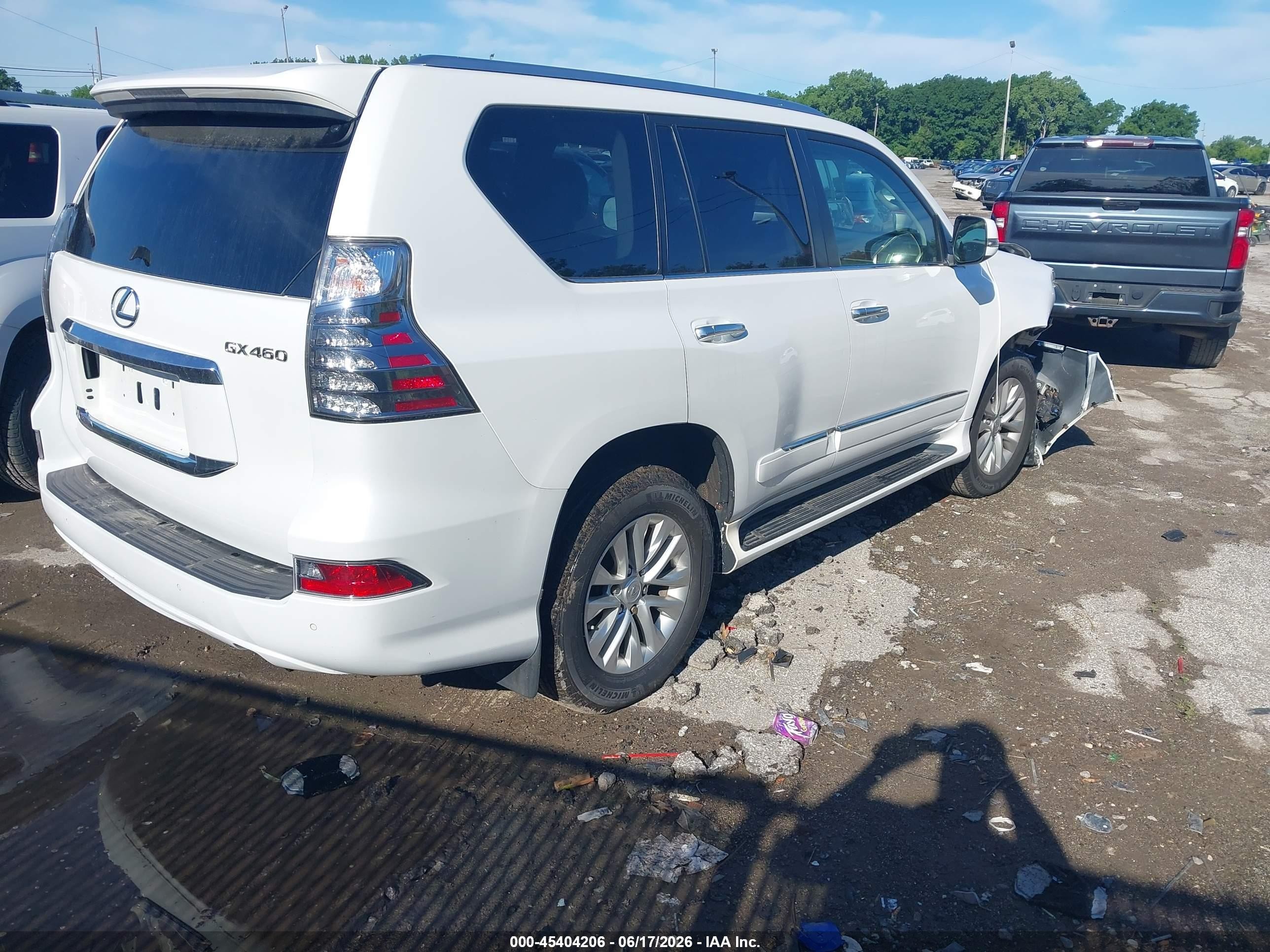 2015 Lexus Gx 460 White vin: JTJBM7FX5F5110030