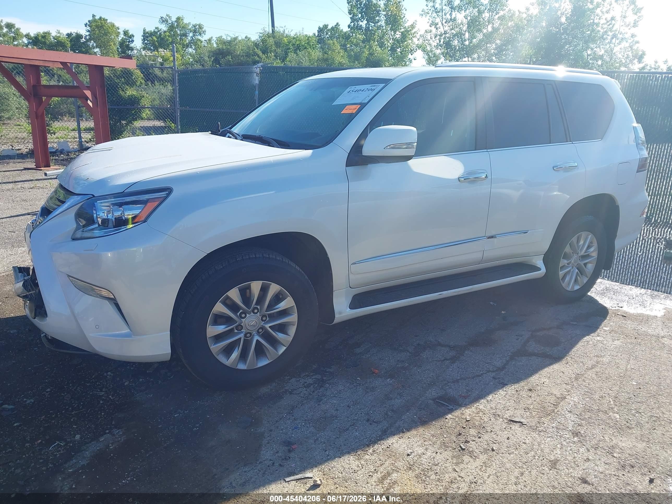 2015 Lexus Gx 460 White vin: JTJBM7FX5F5110030
