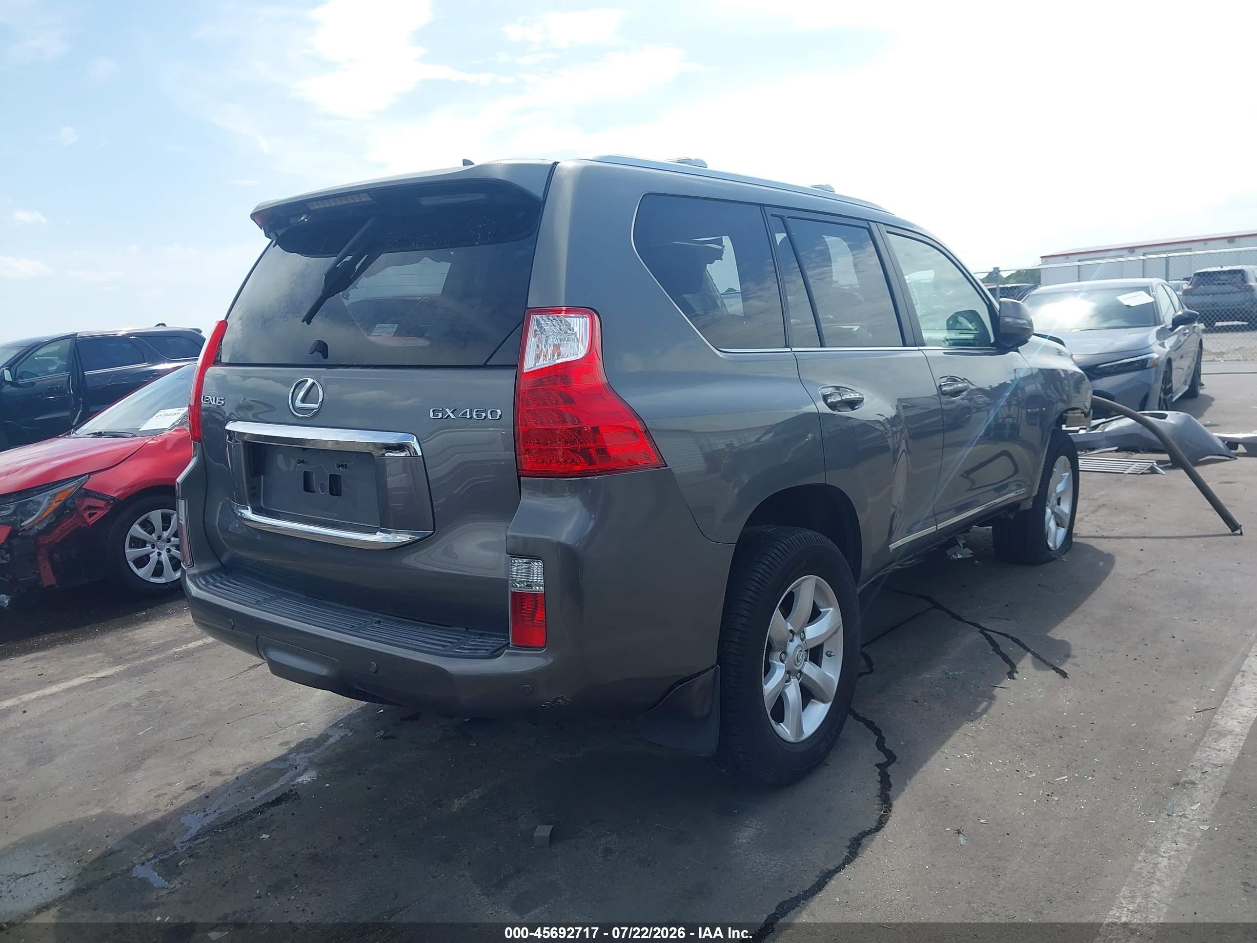 2010 Lexus Gx 460   Gray vin: JTJBM7FX6A5008907