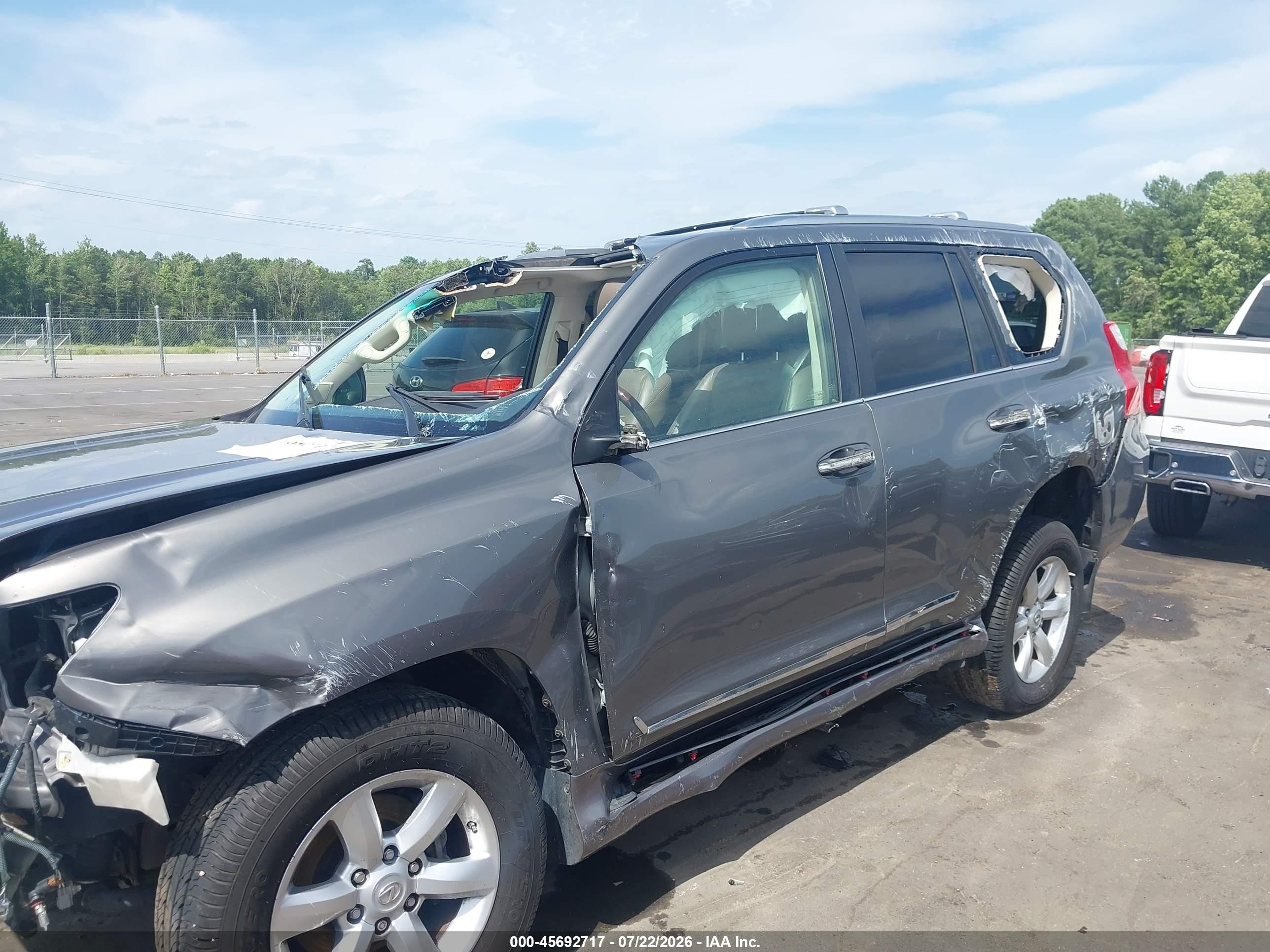 2010 Lexus Gx 460   Gray vin: JTJBM7FX6A5008907