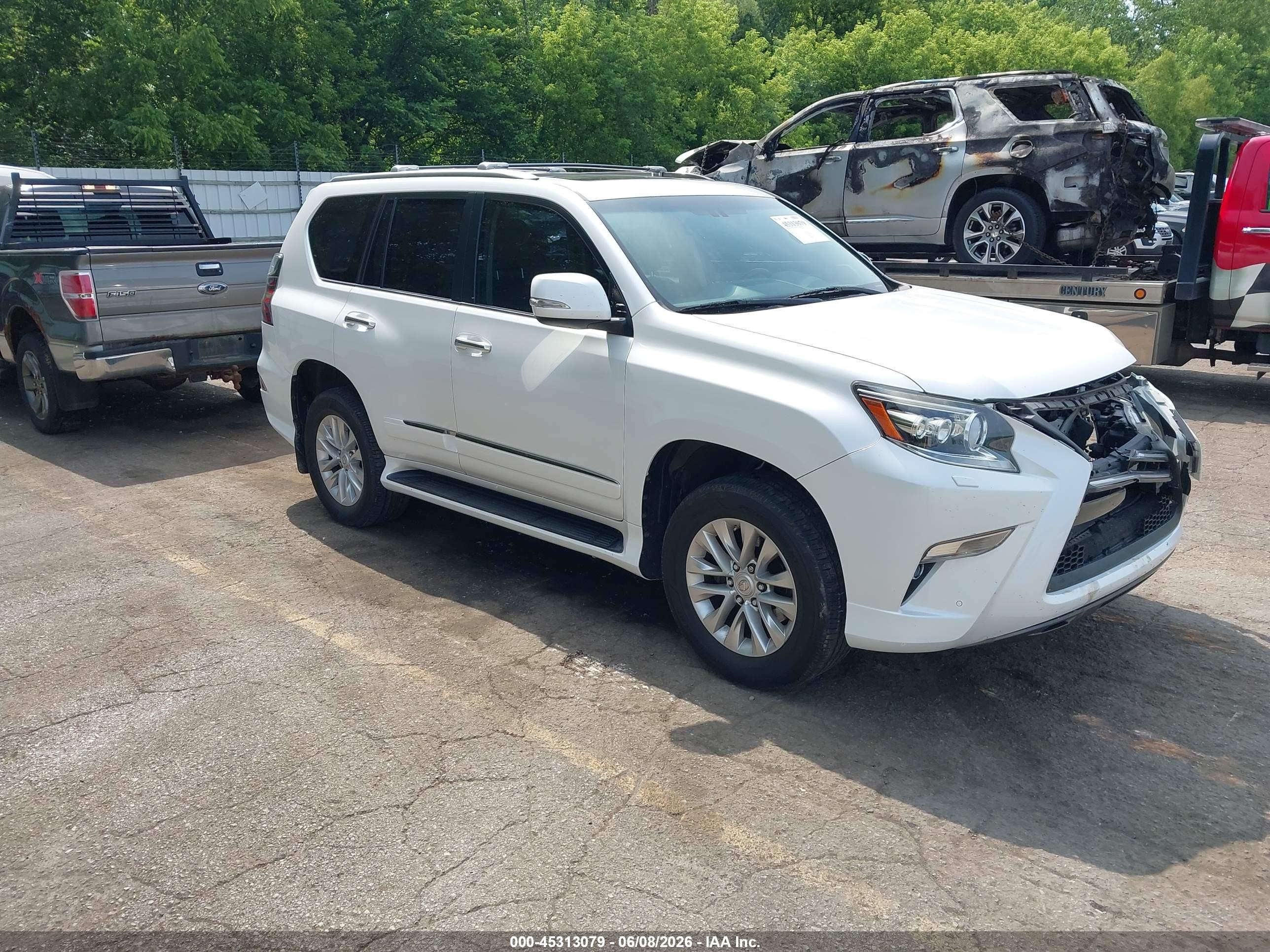 2015 Lexus Gx 460   White vin: JTJBM7FX6F5117424