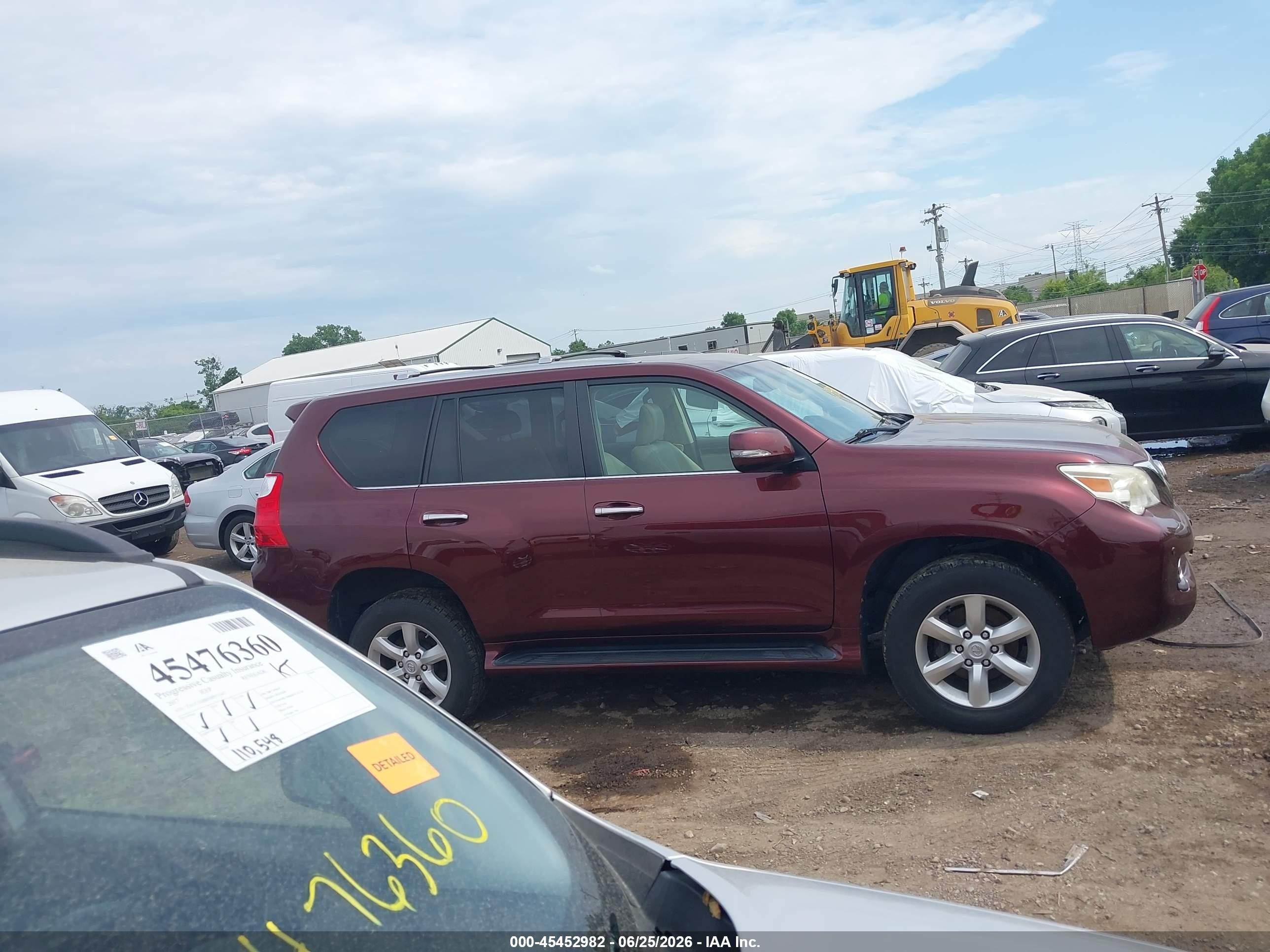 2010 Lexus Gx 460 Maroon vin: JTJBM7FX7A5011332