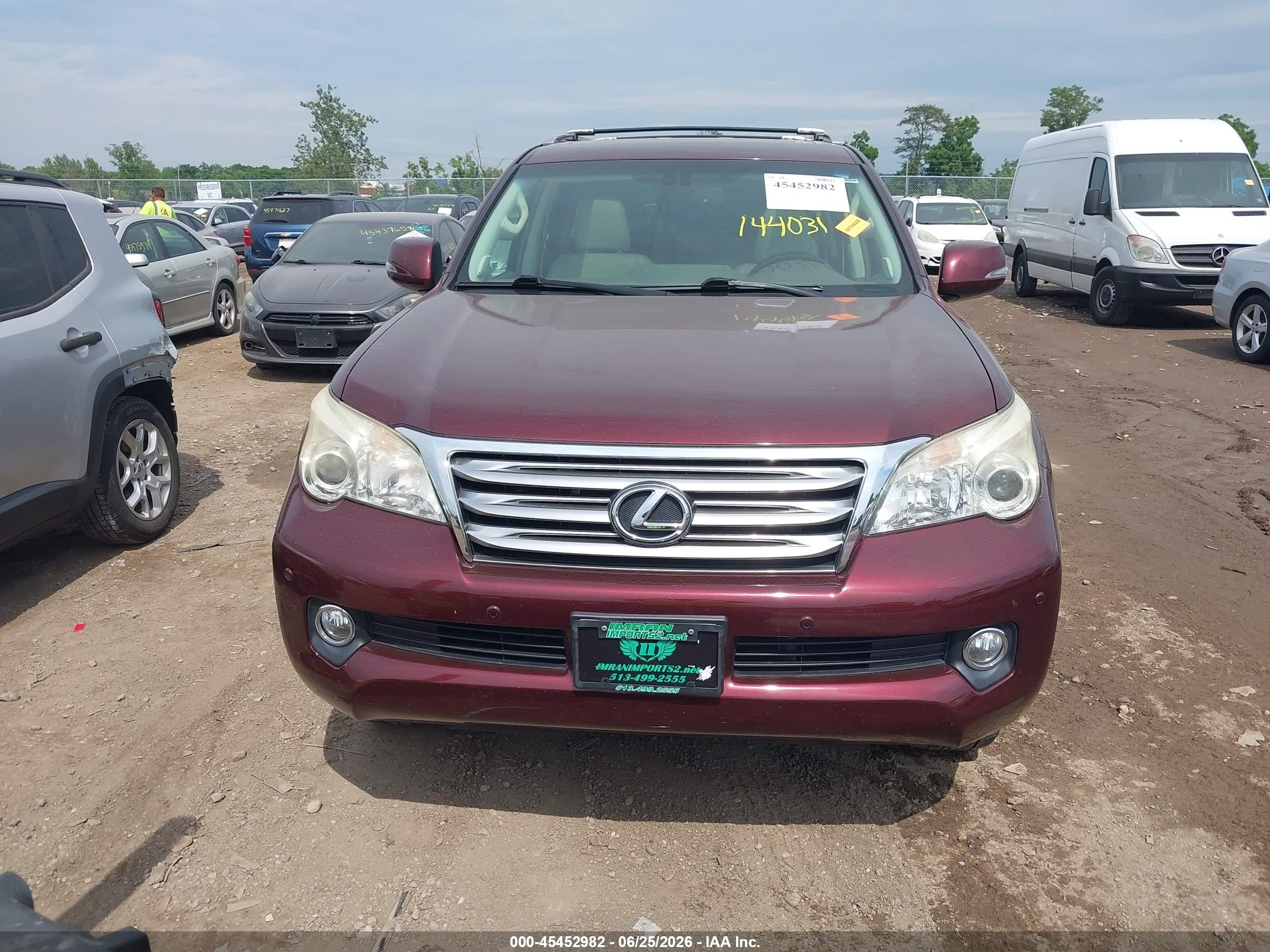 2010 Lexus Gx 460 Maroon vin: JTJBM7FX7A5011332