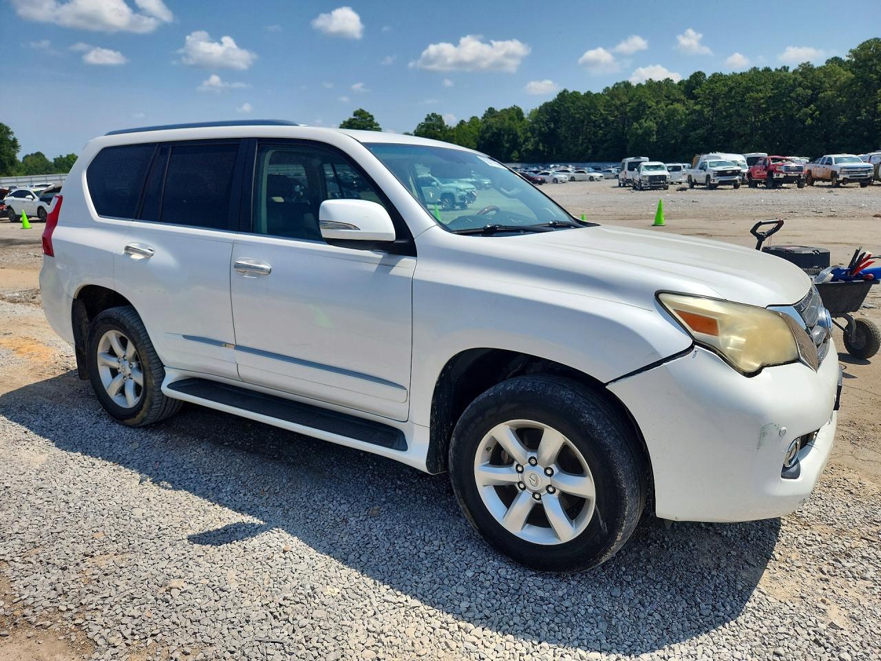 2012 Lexus Gx 460 White vin: JTJBM7FX7C5040803