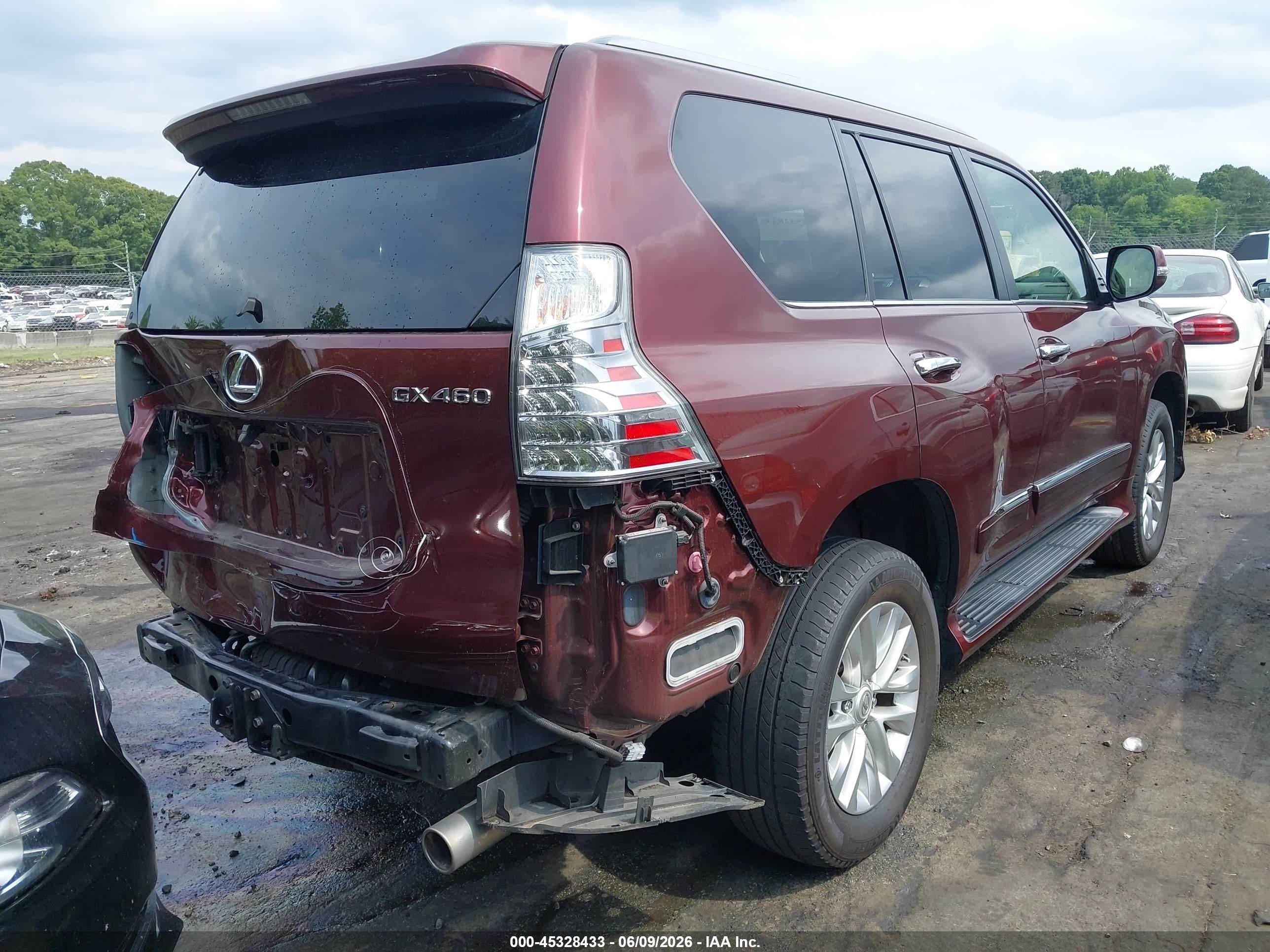 2015 Lexus Gx 460   Burgundy vin: JTJBM7FX7F5097197
