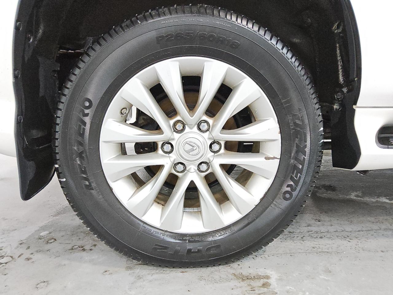 2015 Lexus Gx 460 White vin: JTJBM7FX7F5110191 Damage: Right Rear Wheel, Curb Rash, 5 To 6 Inches