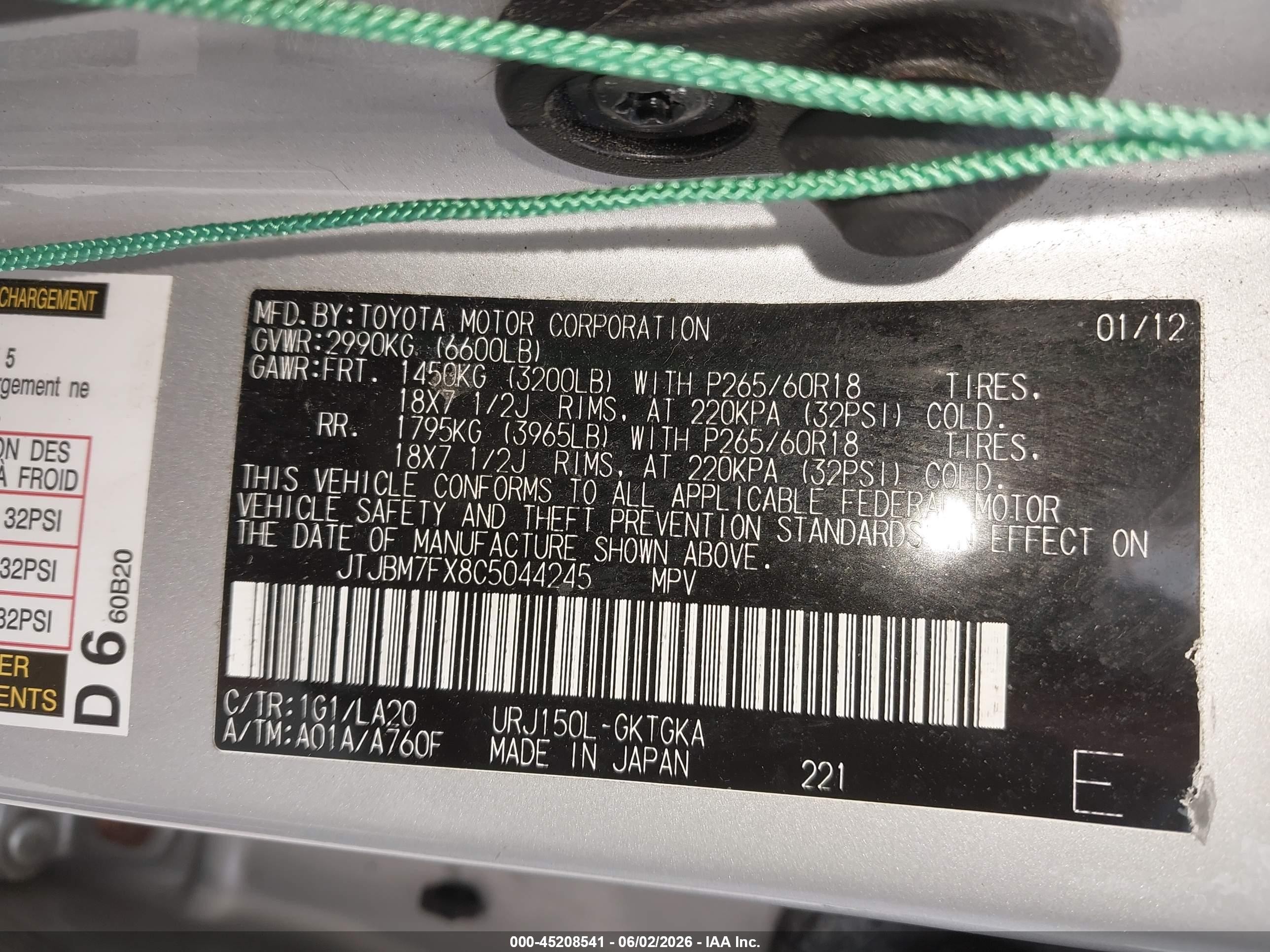 2012 Lexus Gx 460   Silver vin: JTJBM7FX8C5044245