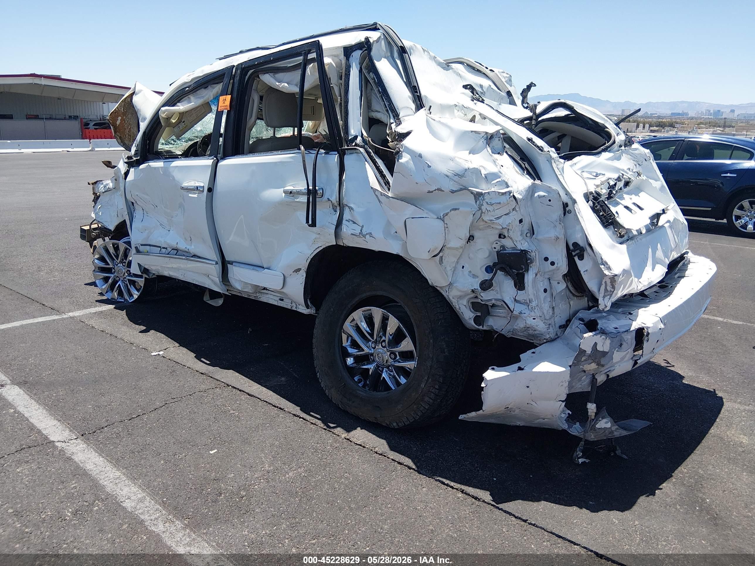 2015 Lexus Gx 460   White vin: JTJBM7FX8F5103864