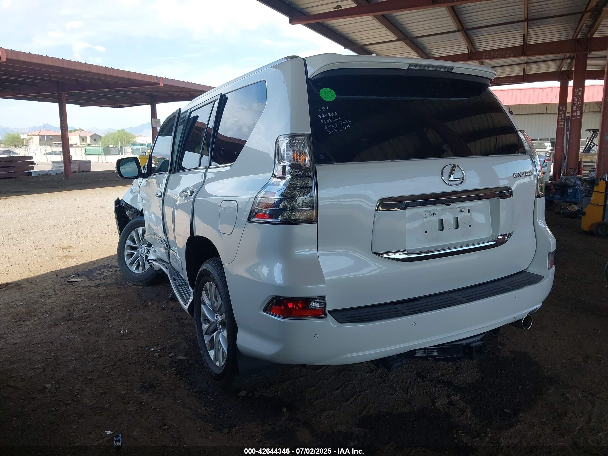 2018 Lexus Gx 460 White vin: JTJBM7FX8J5198645