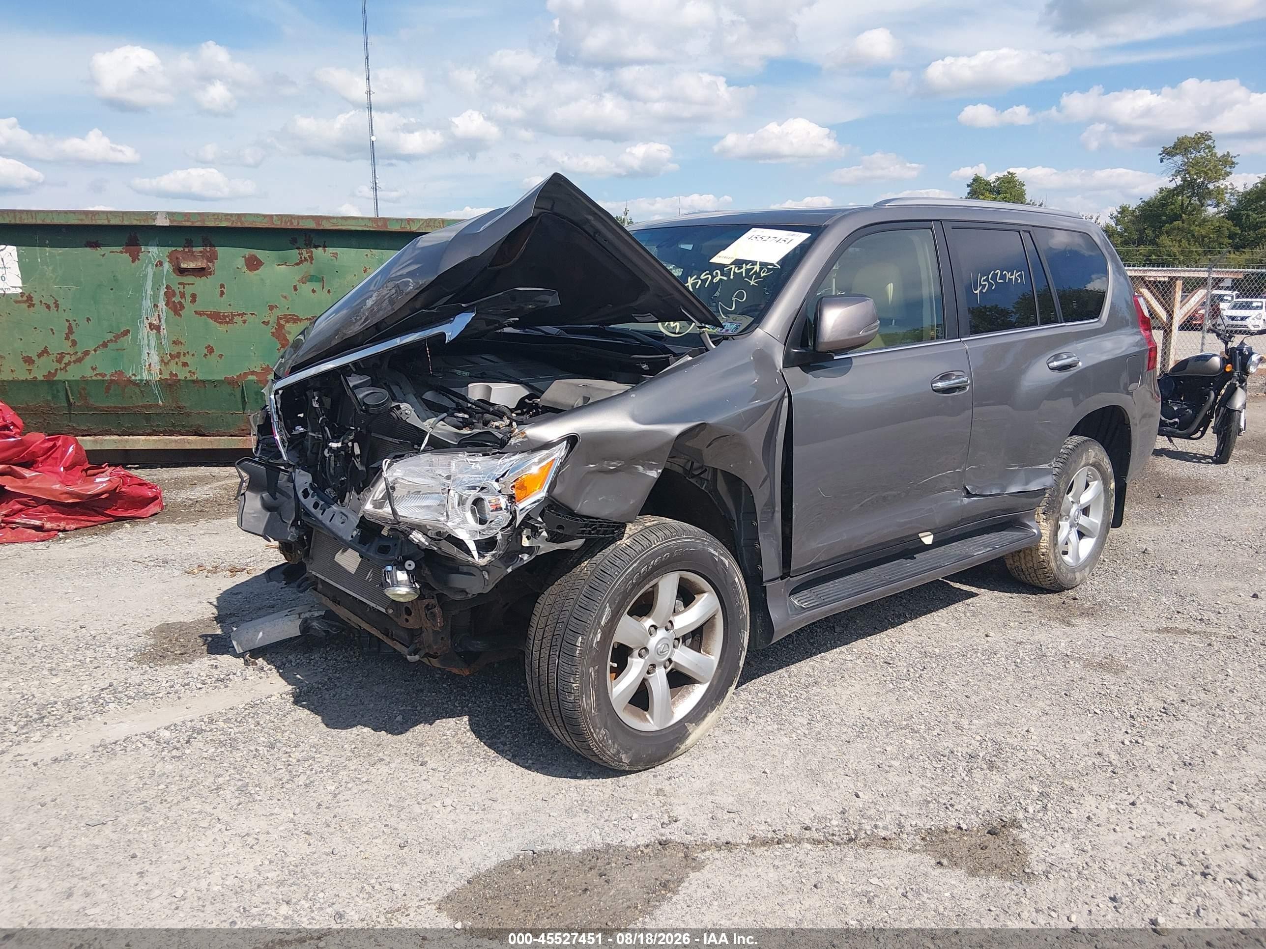 2010 Lexus Gx 460   Gray vin: JTJBM7FX9A5006990