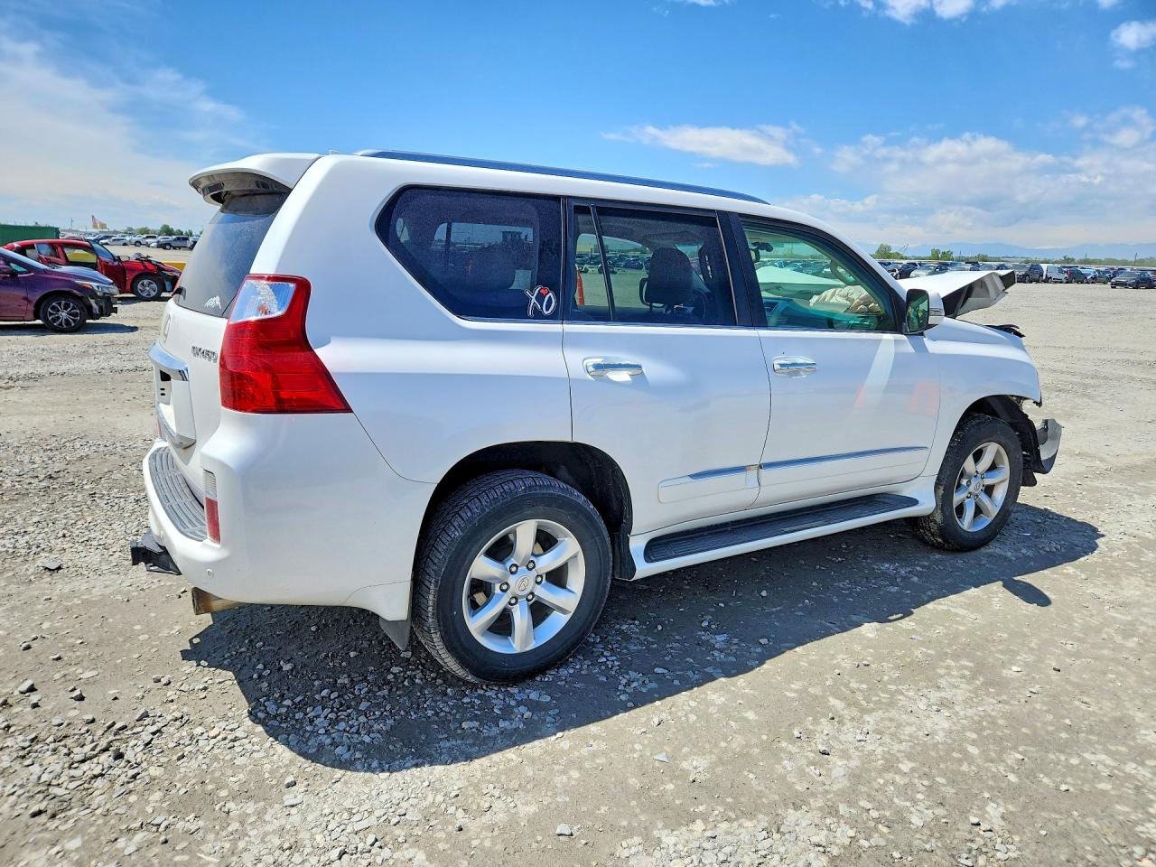 2012 Lexus Gx 460 White vin: JTJBM7FX9C5037580