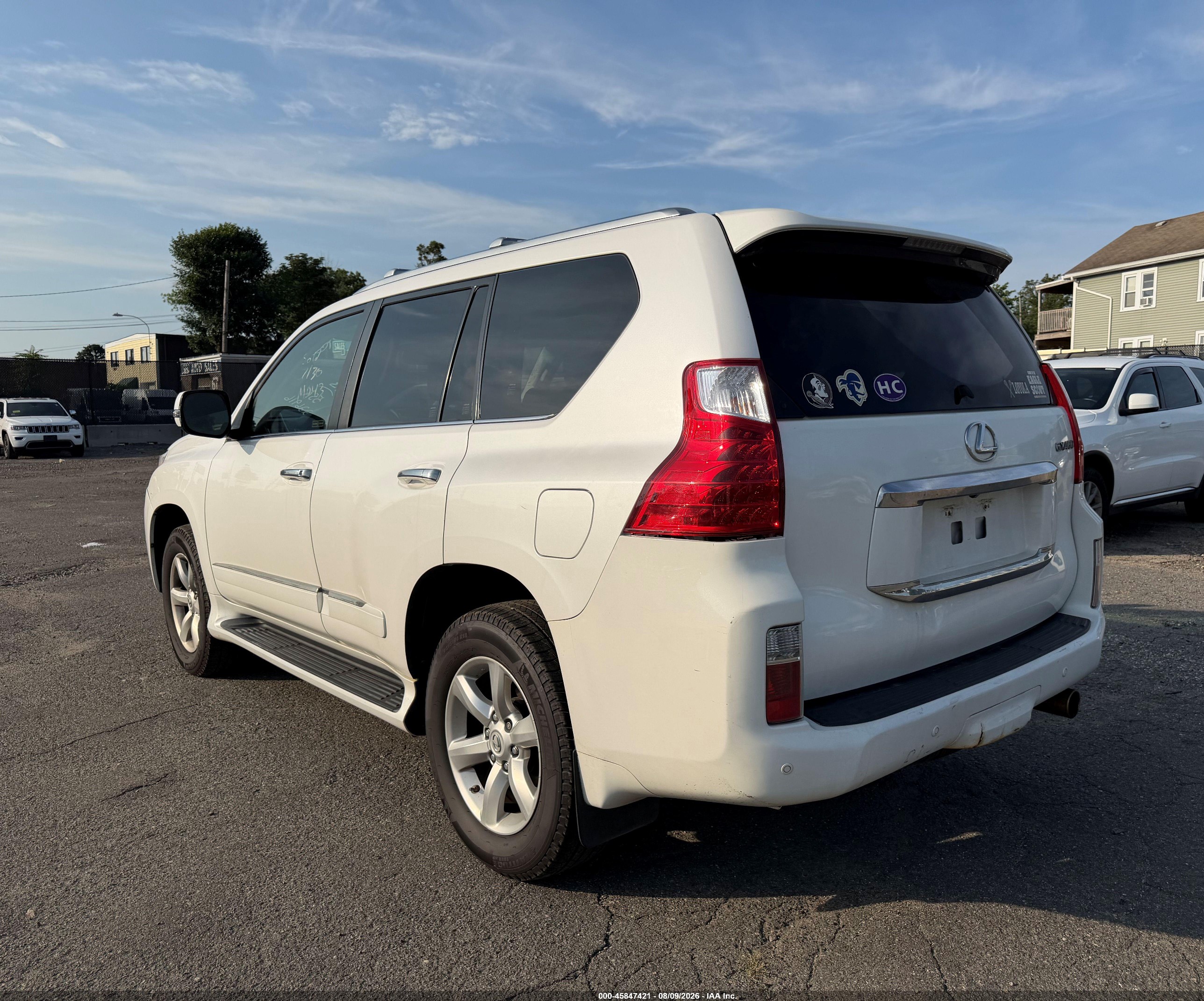 2013 Lexus Gx 460 White vin: JTJBM7FX9D5058723
