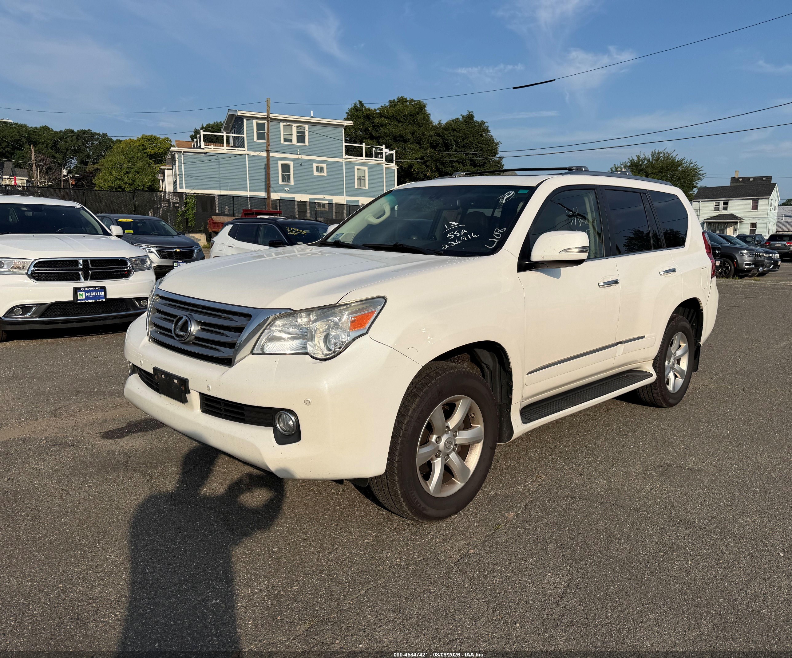 2013 Lexus Gx 460 White vin: JTJBM7FX9D5058723