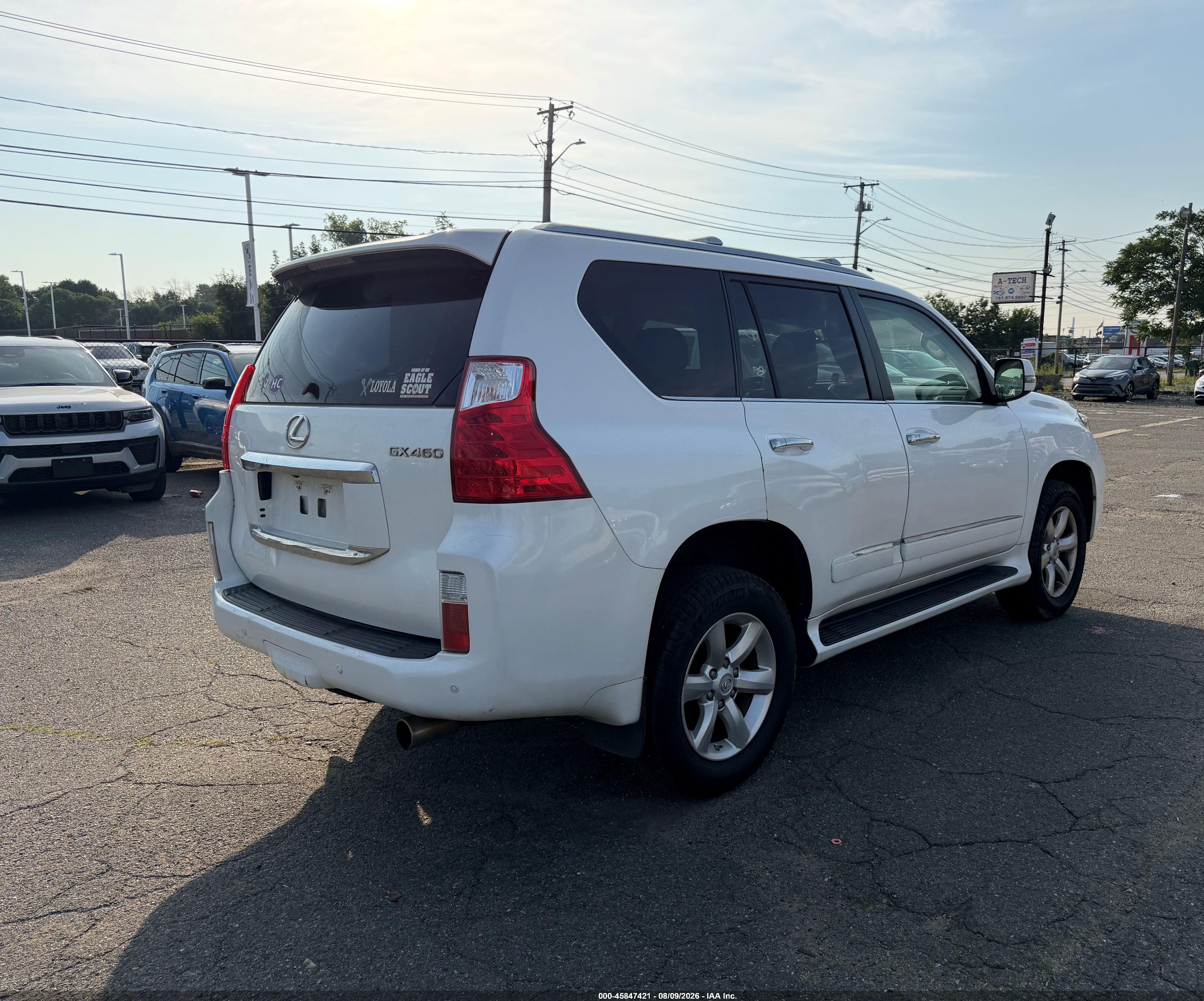 2013 Lexus Gx 460 White vin: JTJBM7FX9D5058723