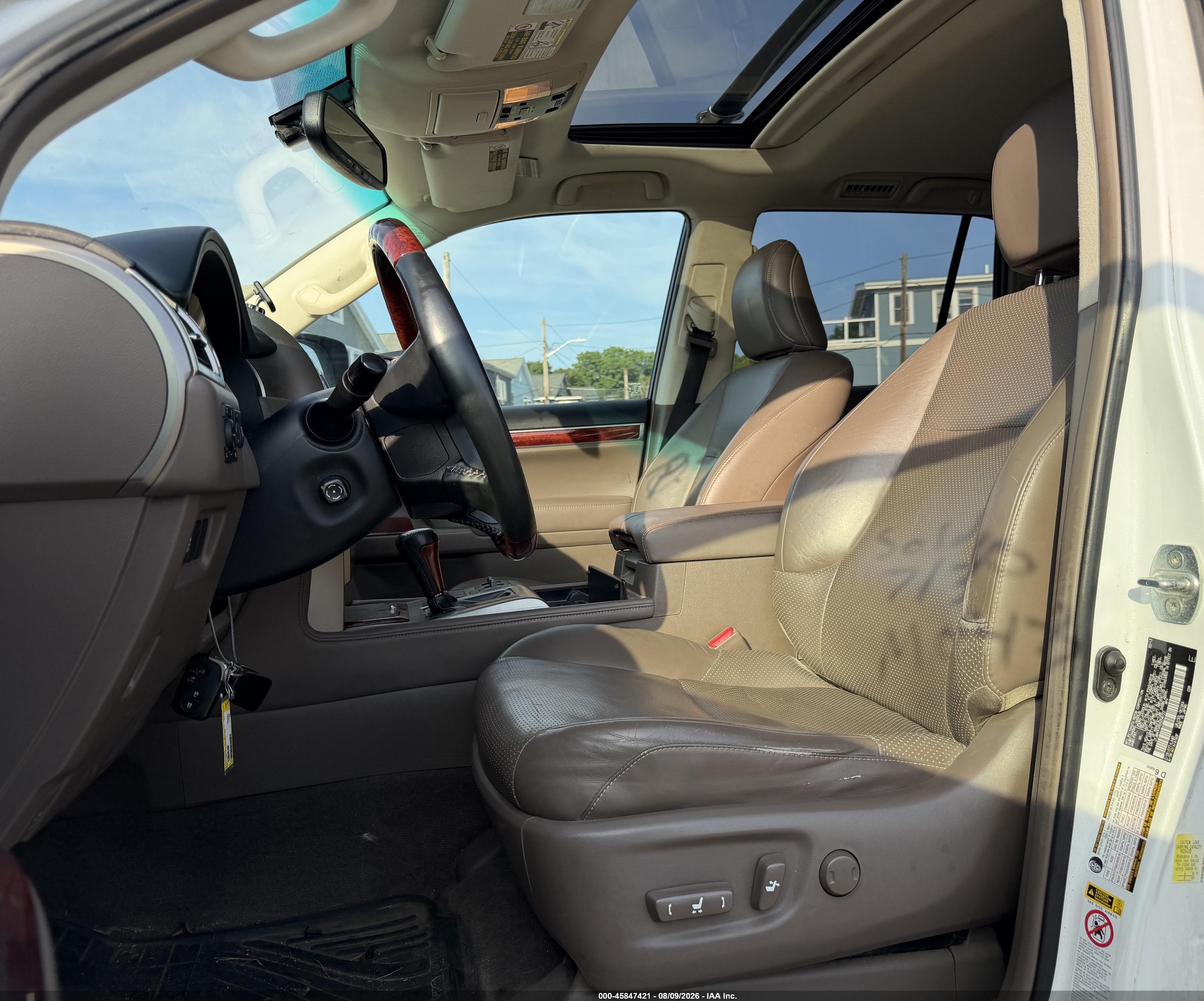 2013 Lexus Gx 460 White vin: JTJBM7FX9D5058723