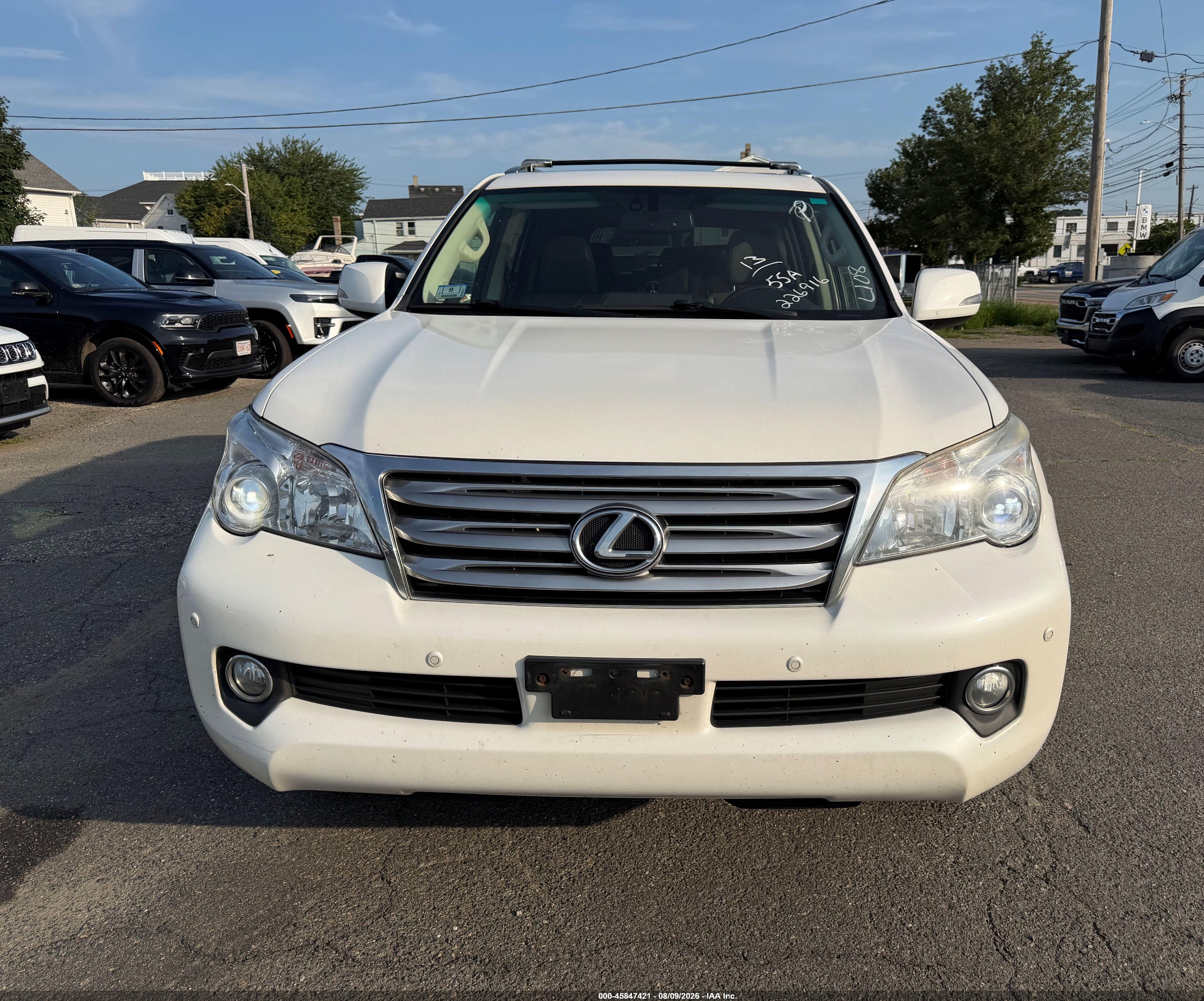 2013 Lexus Gx 460 White vin: JTJBM7FX9D5058723