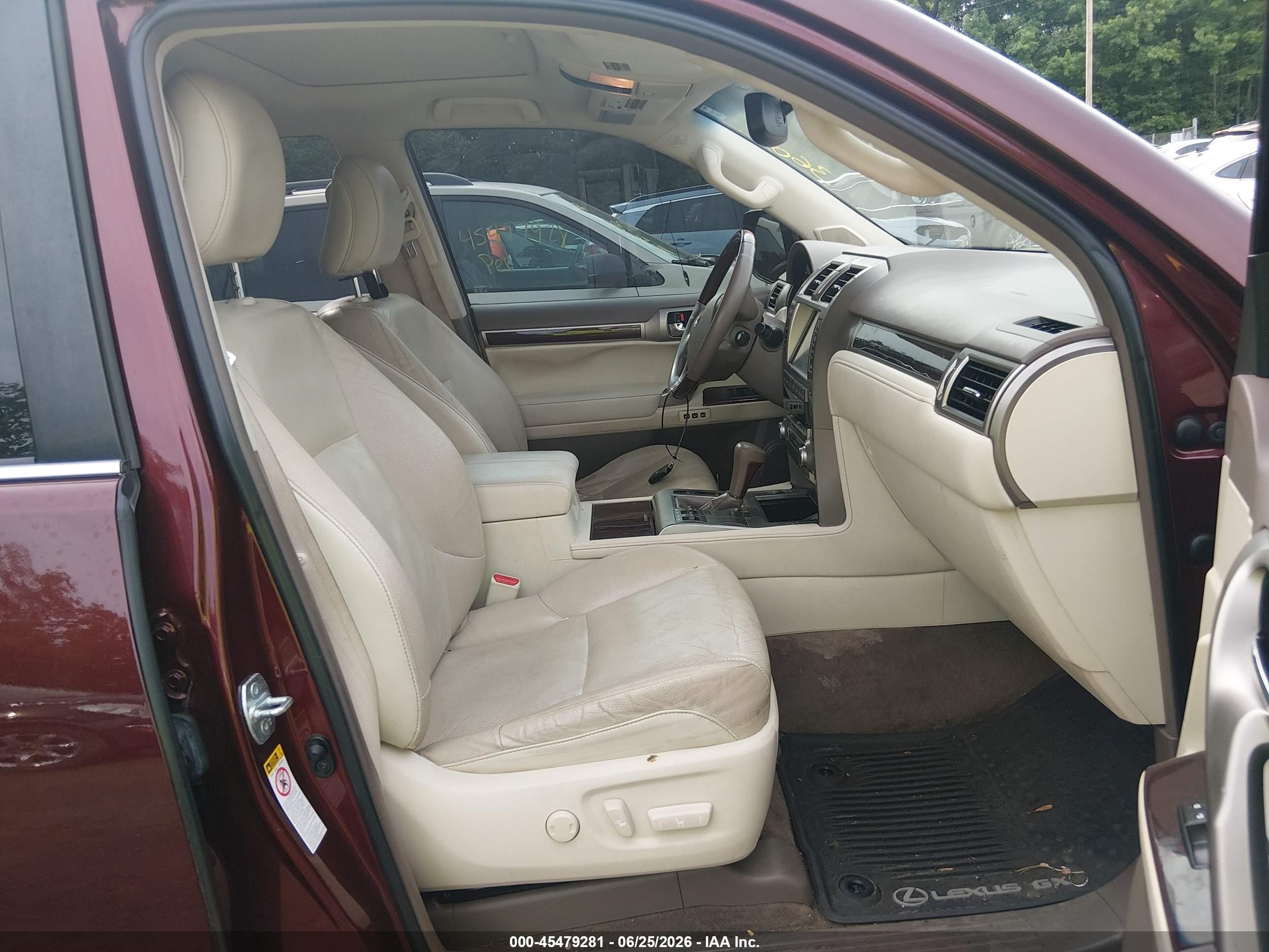 2014 Lexus Gx 460   Бордовый vin: JTJBM7FX9E5083316