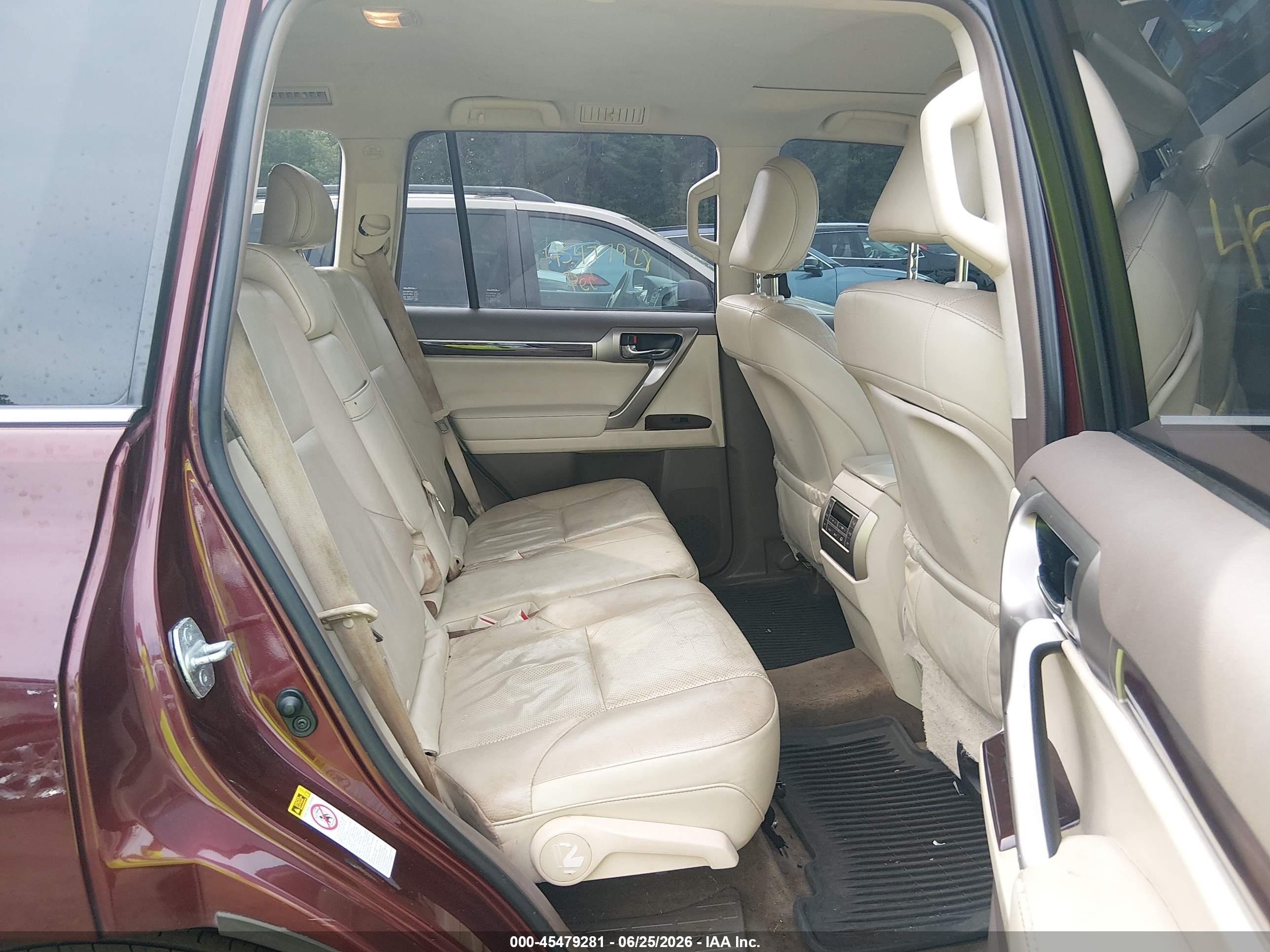 2014 Lexus Gx 460   Бордовый vin: JTJBM7FX9E5083316