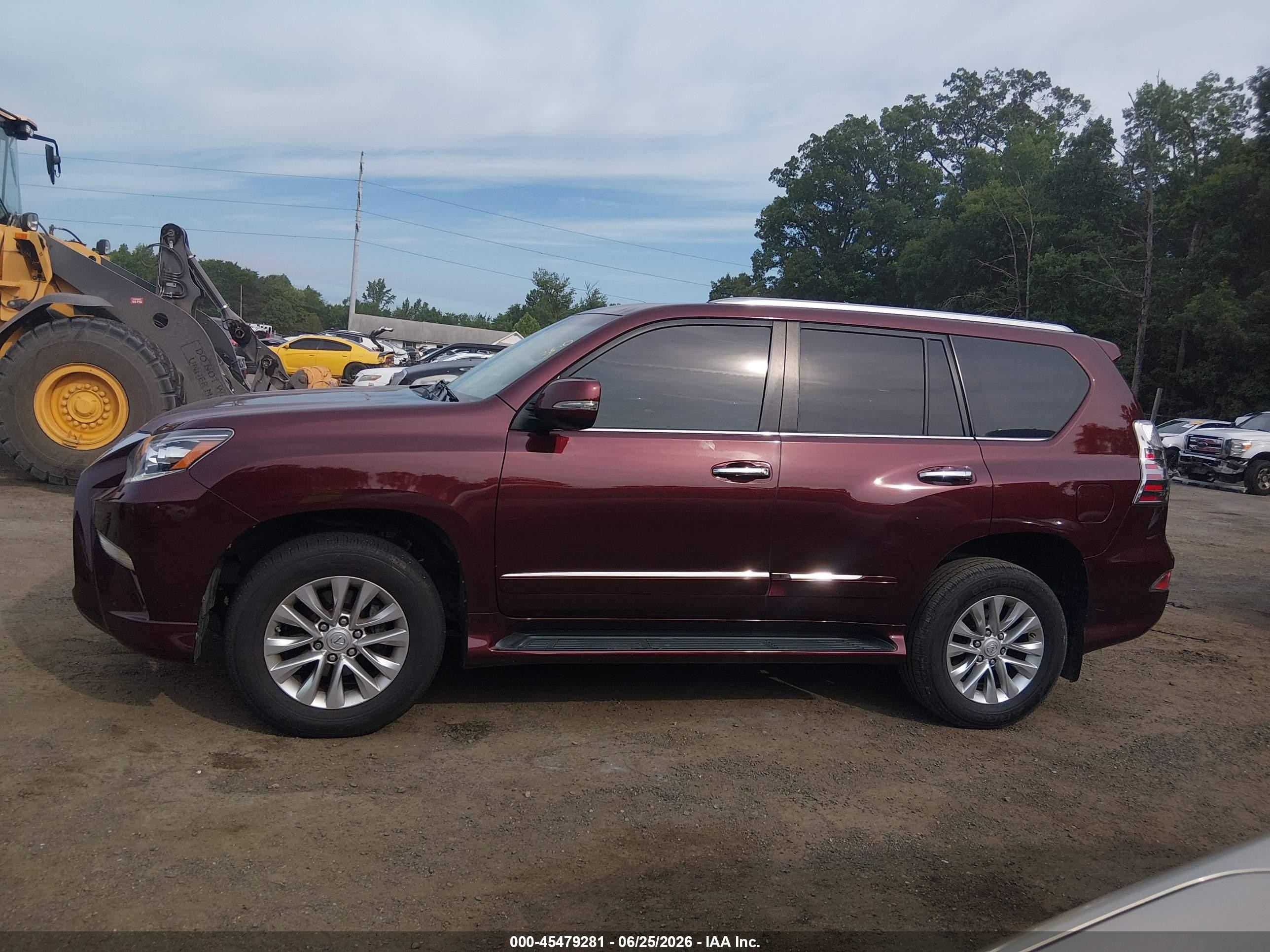 2014 Lexus Gx 460   Бордовый vin: JTJBM7FX9E5083316