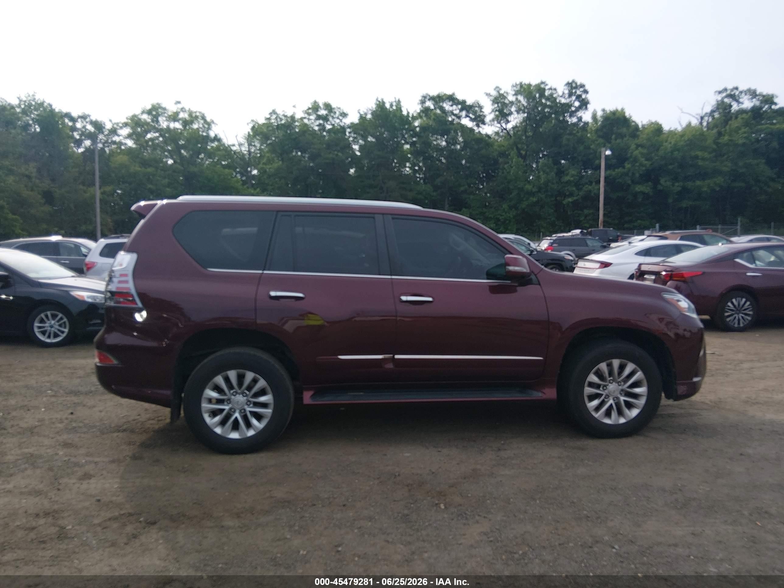 2014 Lexus Gx 460   Бордовый vin: JTJBM7FX9E5083316