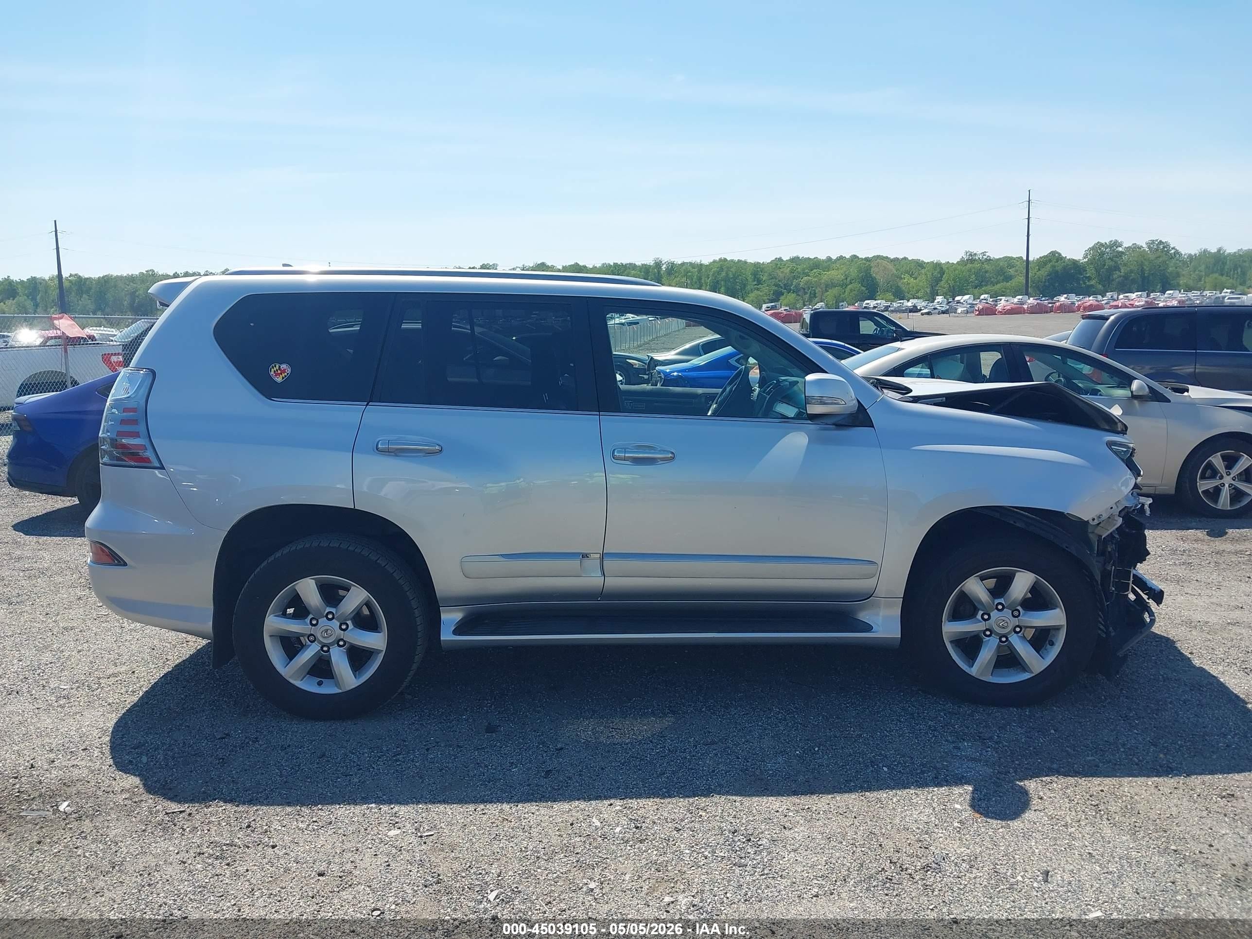 2015 Lexus Gx 460   Silver vin: JTJBM7FX9F5092700