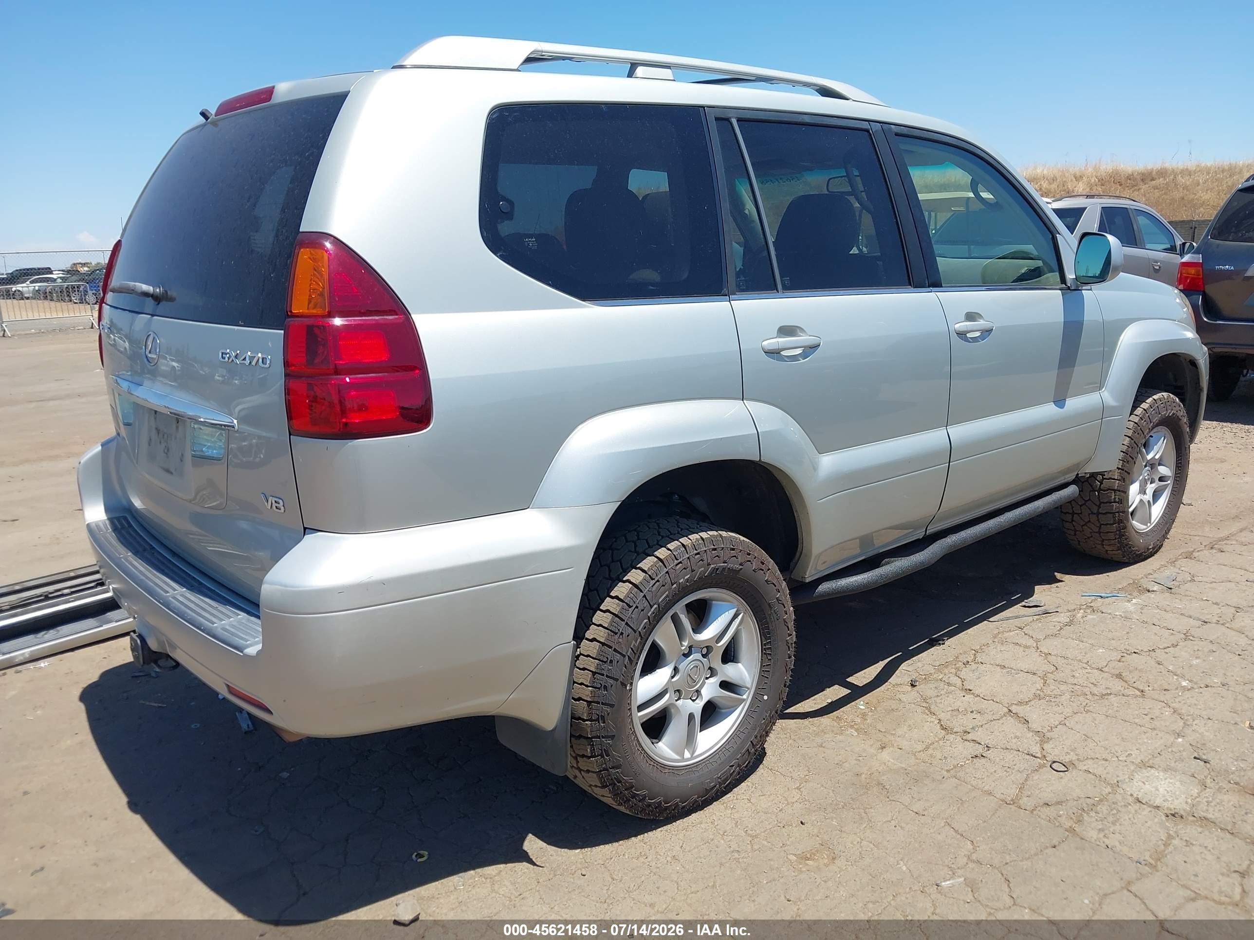 2003 Lexus Gx 470   Серебряный vin: JTJBT20X030009971
