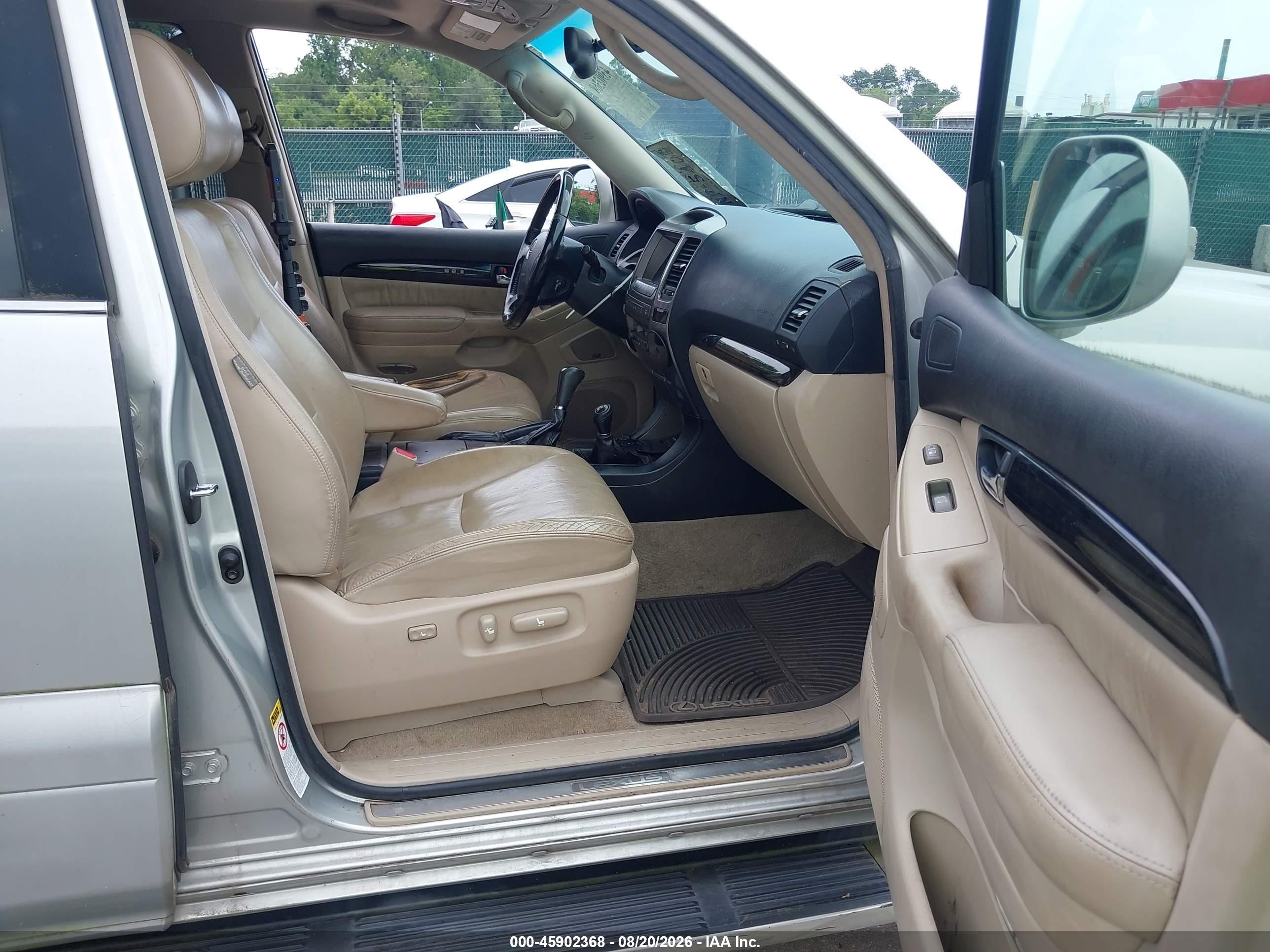 2005 Lexus Gx 470   Silver vin: JTJBT20X050086889