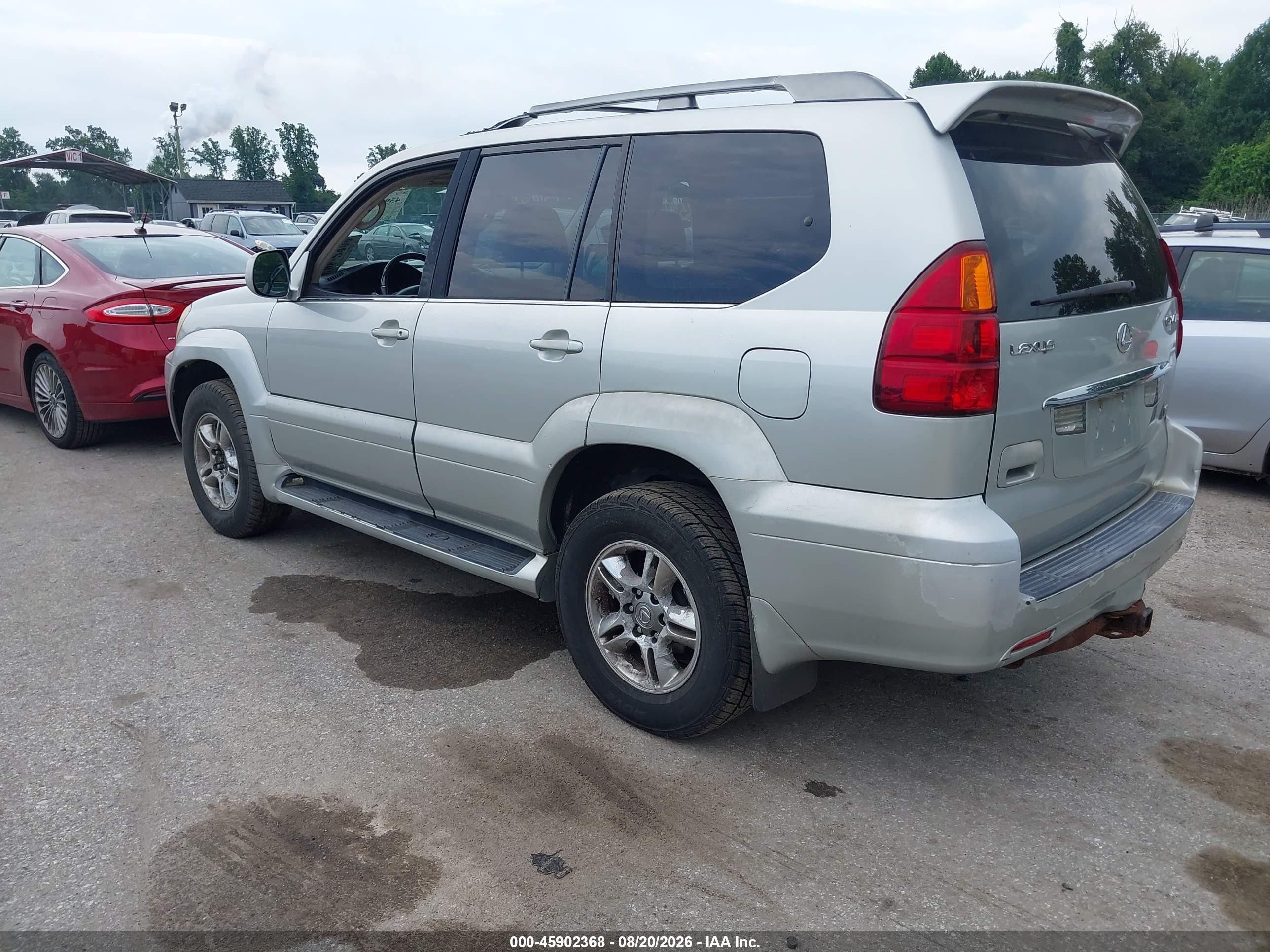 2005 Lexus Gx 470   Silver vin: JTJBT20X050086889