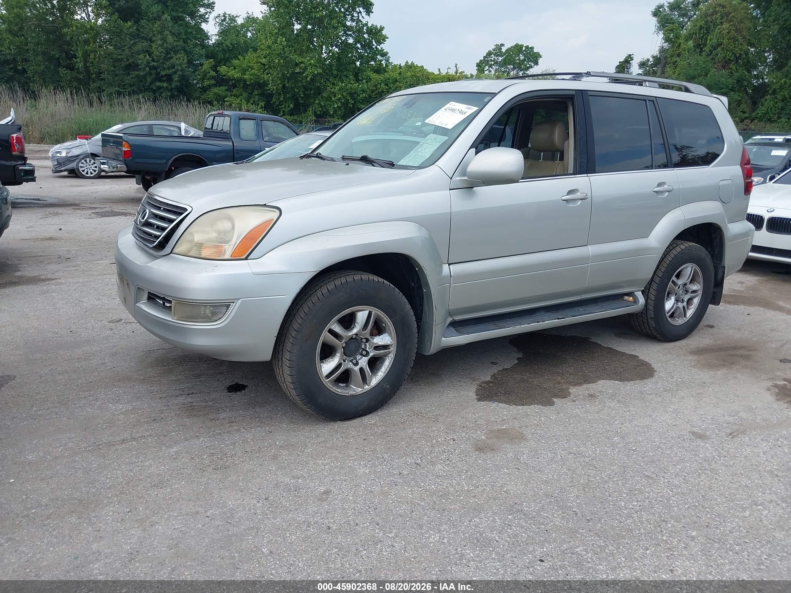 2005 Lexus Gx 470   Silver vin: JTJBT20X050086889
