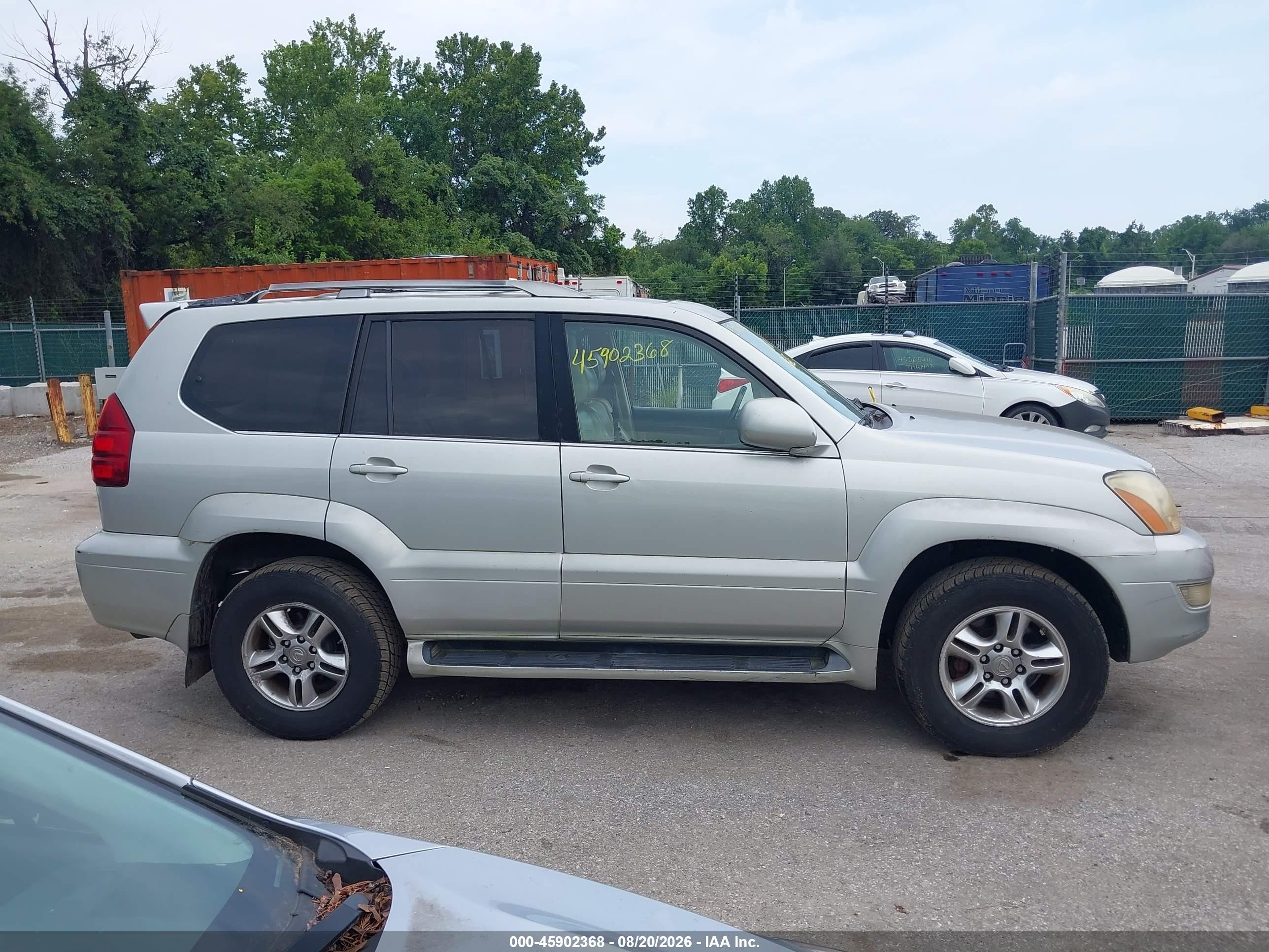 2005 Lexus Gx 470   Silver vin: JTJBT20X050086889