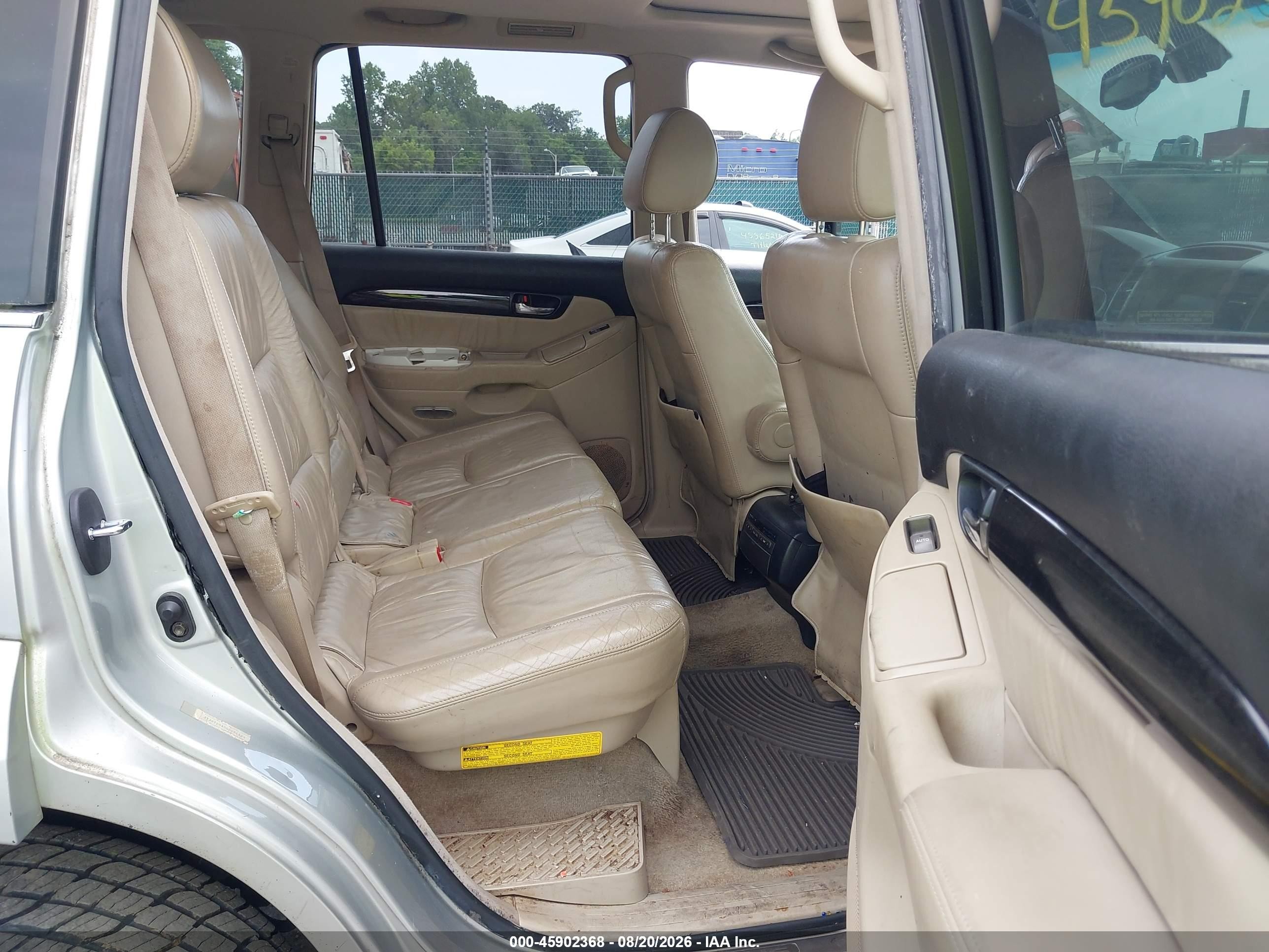 2005 Lexus Gx 470   Silver vin: JTJBT20X050086889