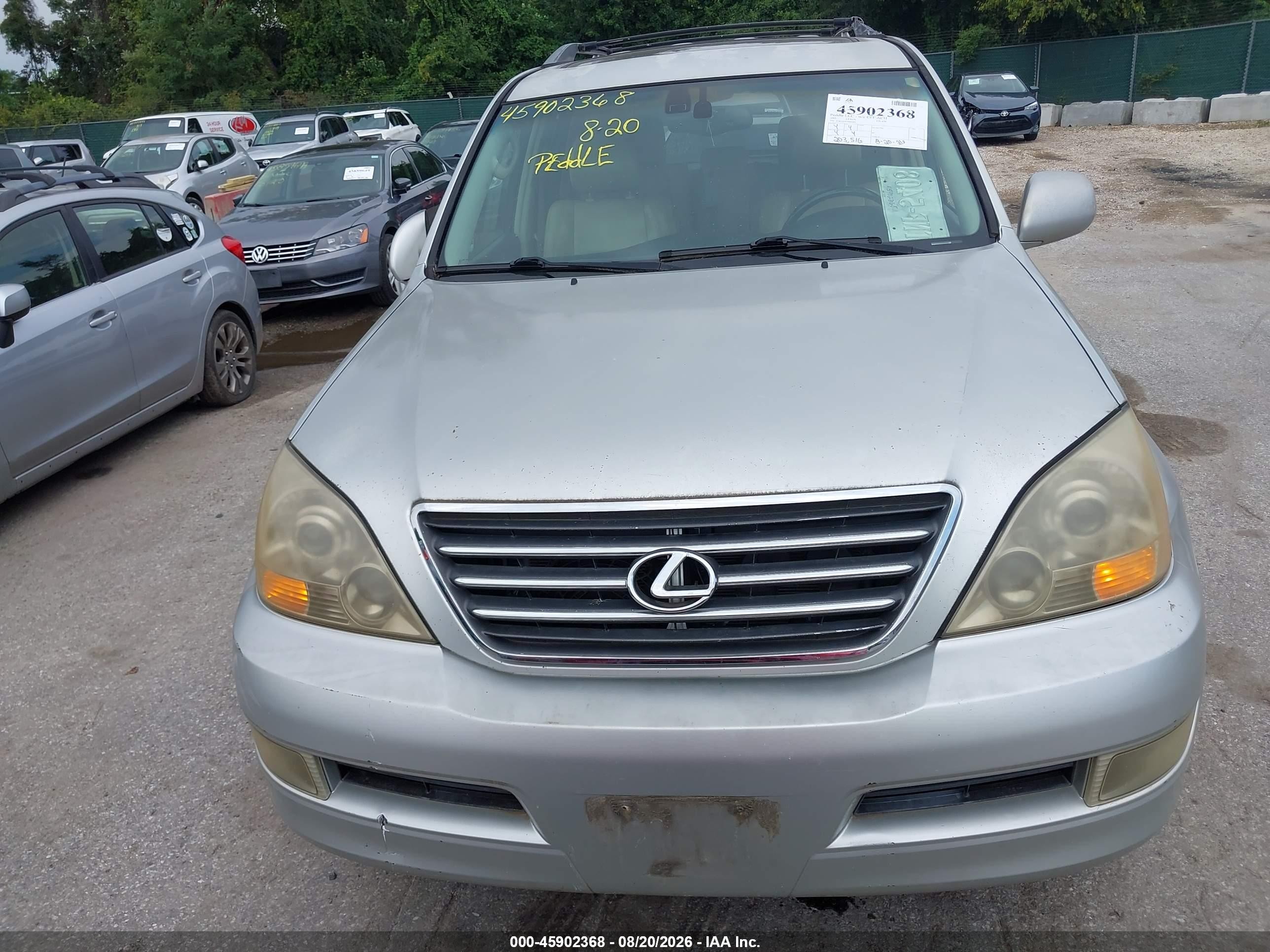 2005 Lexus Gx 470   Silver vin: JTJBT20X050086889