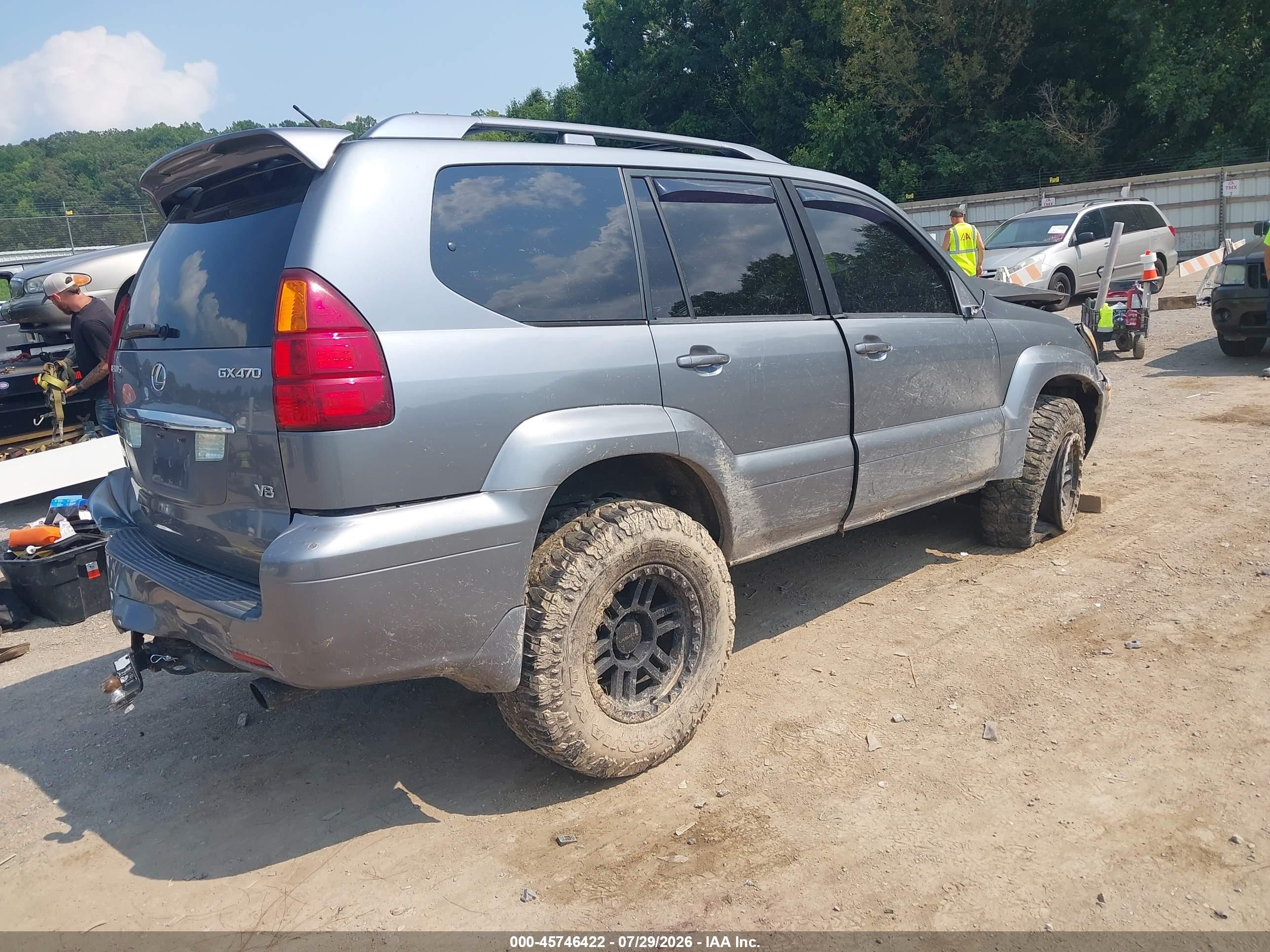 2006 Lexus Gx 470   Gray vin: JTJBT20X060124686
