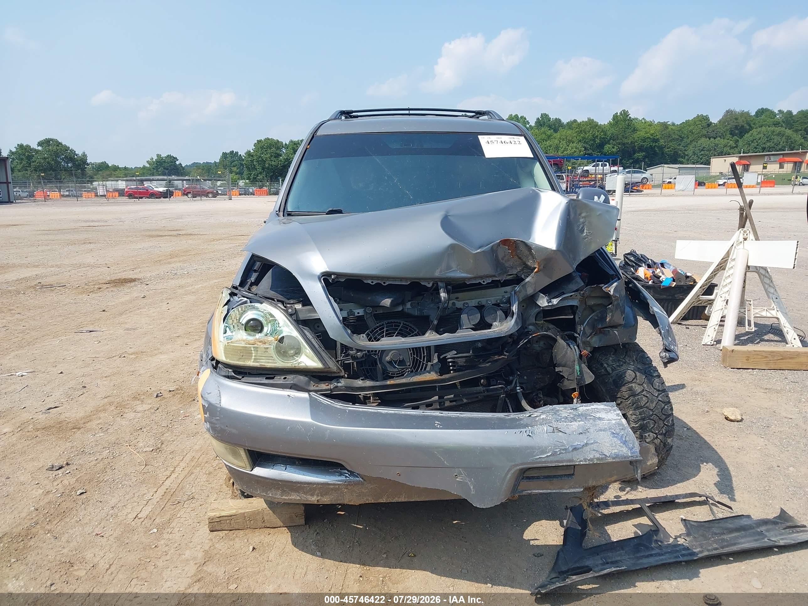 2006 Lexus Gx 470   Gray vin: JTJBT20X060124686