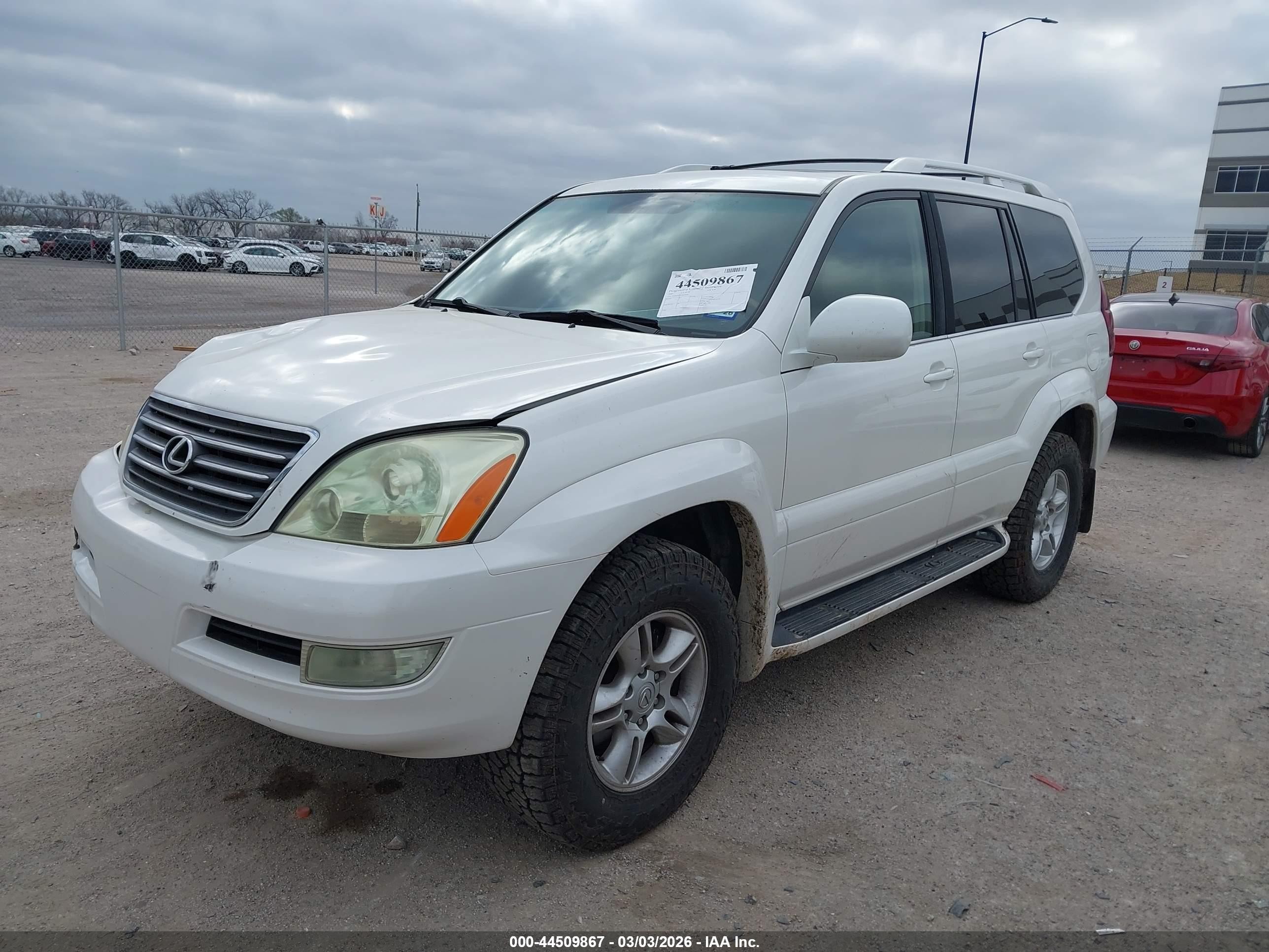 2007 Lexus Gx 470   White vin: JTJBT20X070129405
