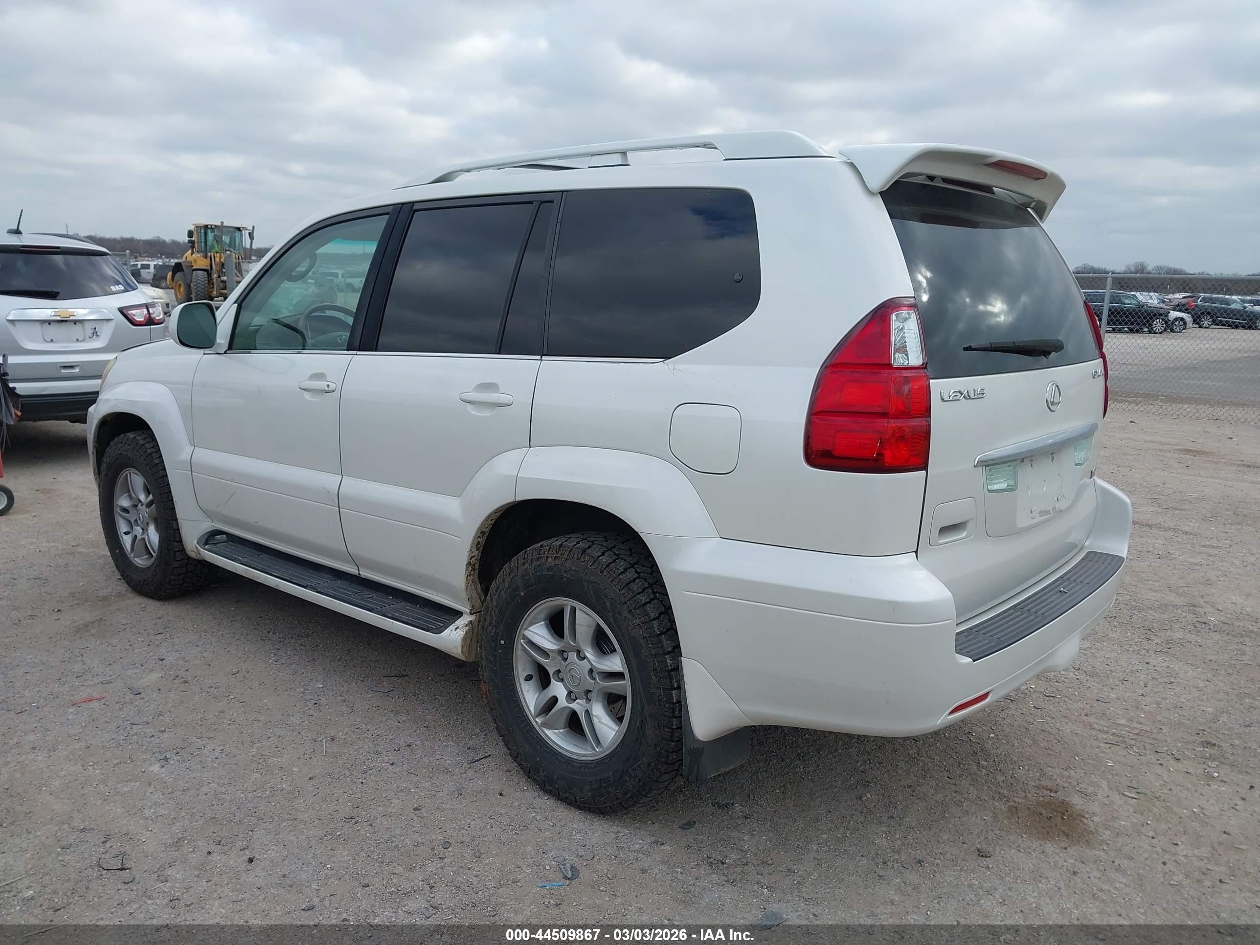2007 Lexus Gx 470   White vin: JTJBT20X070129405