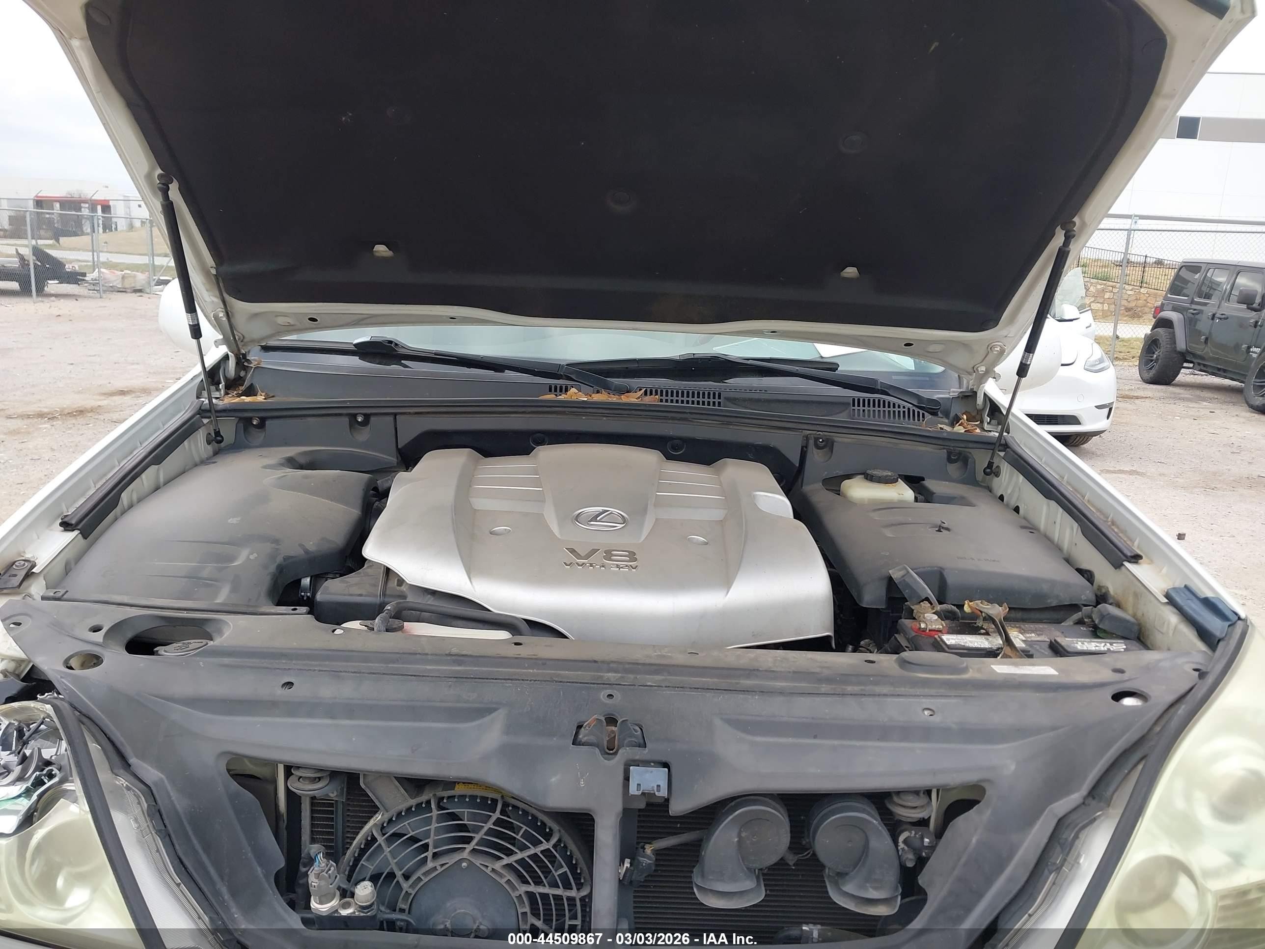 2007 Lexus Gx 470   White vin: JTJBT20X070129405