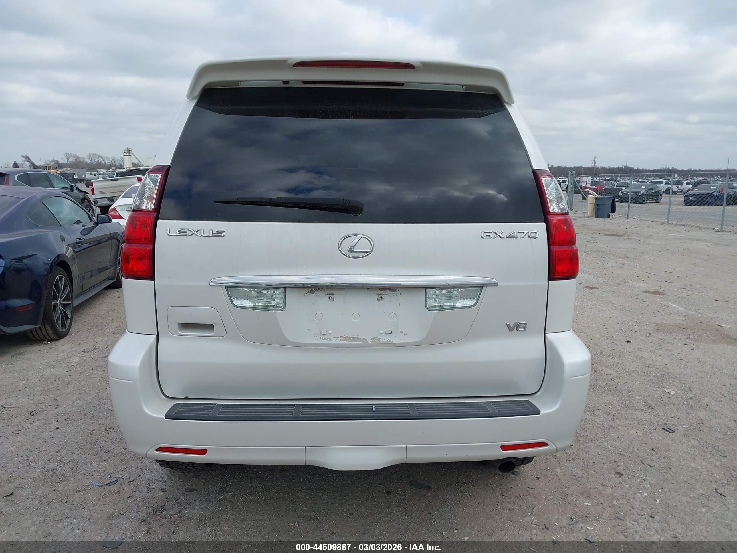 2007 Lexus Gx 470   White vin: JTJBT20X070129405