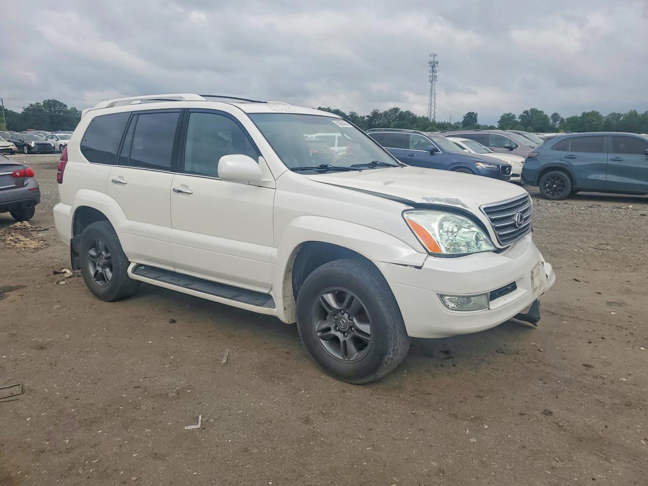2007 Lexus Gx 470 White vin: JTJBT20X070129663