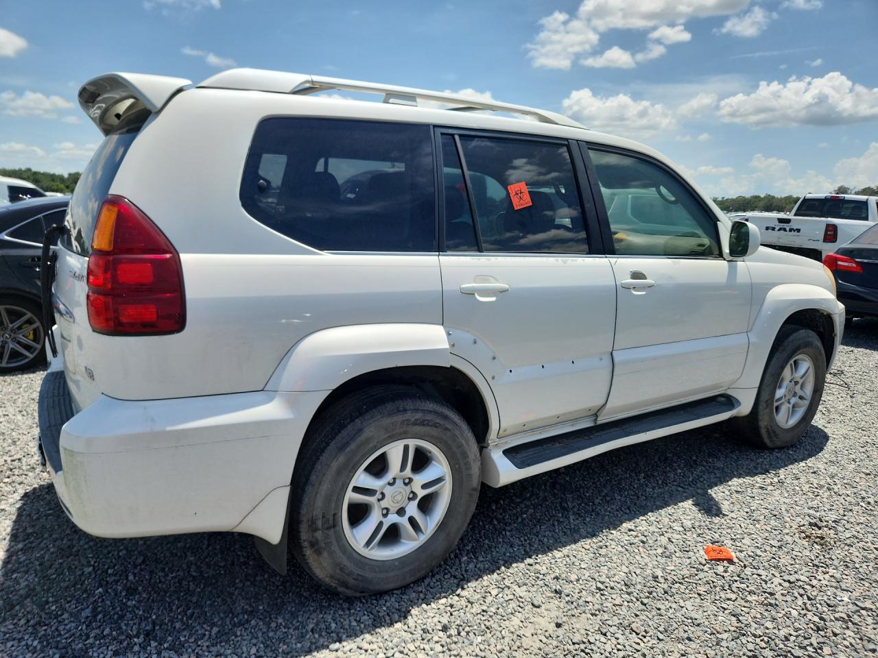 2007 Lexus Gx 470 White vin: JTJBT20X070132823