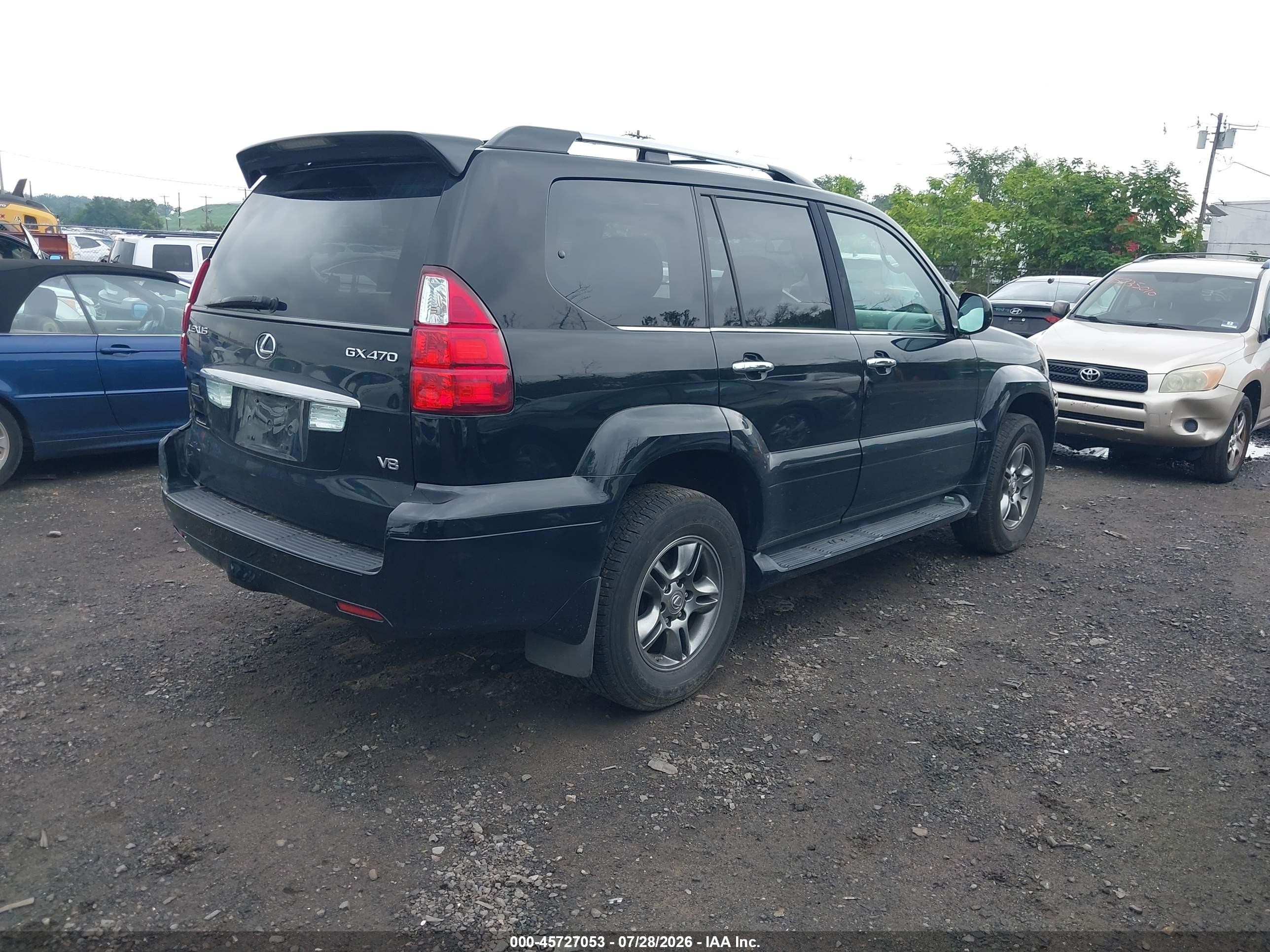2008 Lexus Gx 470   Черный vin: JTJBT20X080149719