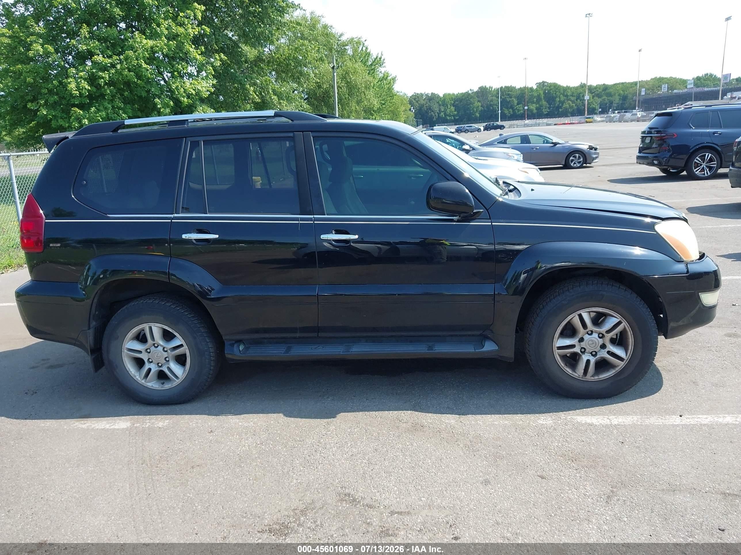 2008 Lexus Gx 470   Black vin: JTJBT20X080158274