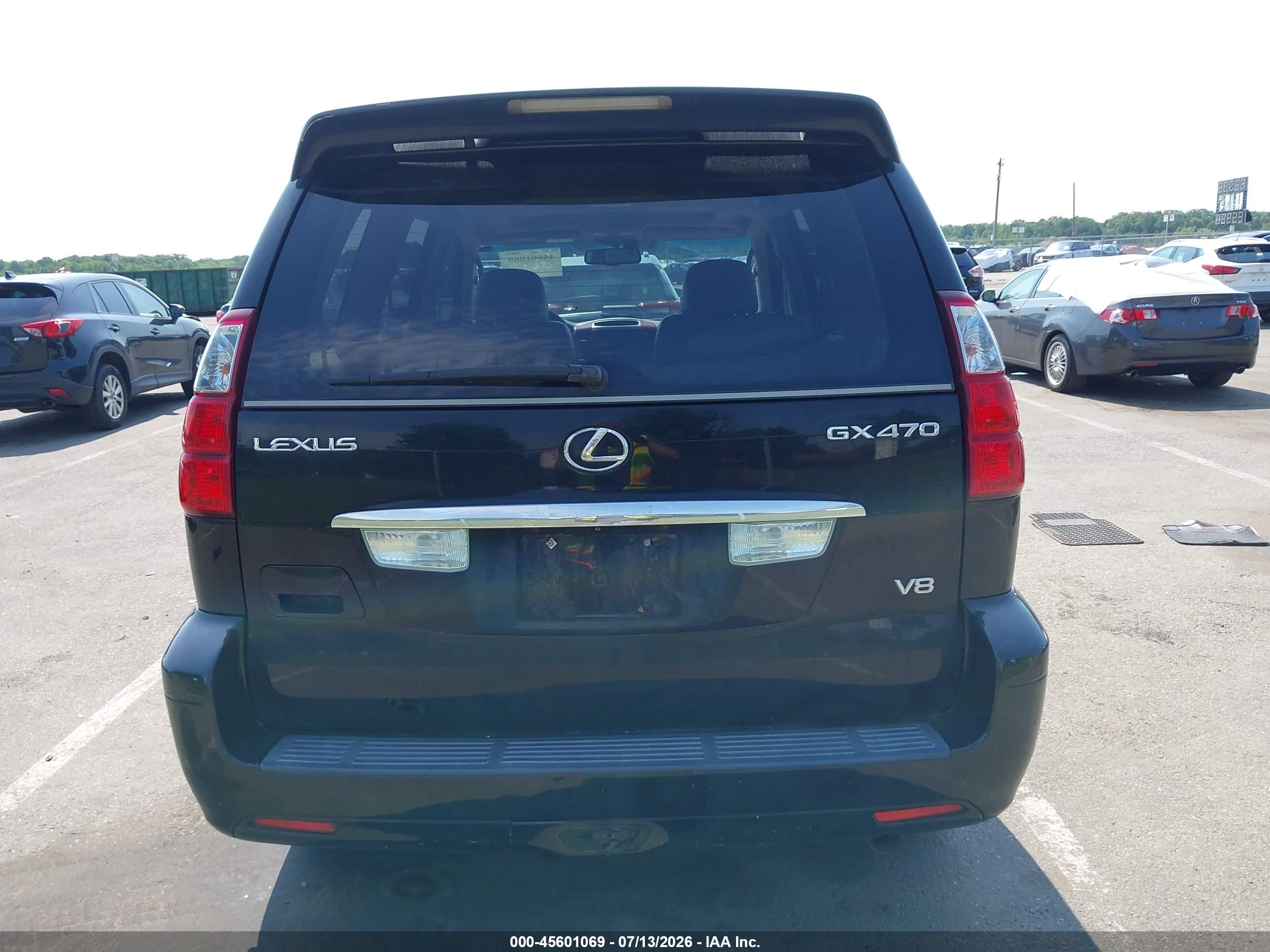 2008 Lexus Gx 470   Black vin: JTJBT20X080158274