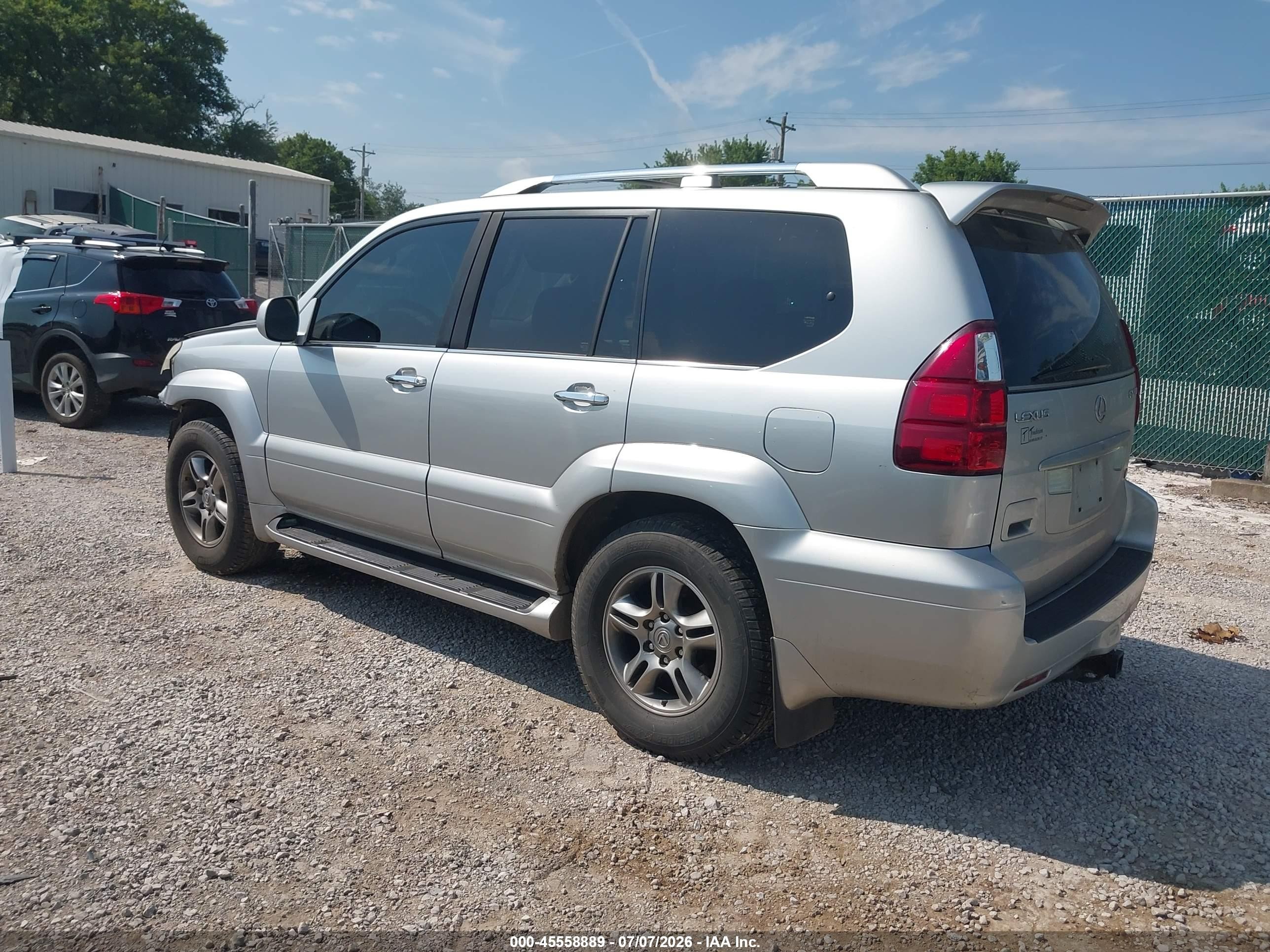 2008 Lexus Gx 470   Silver vin: JTJBT20X080167606