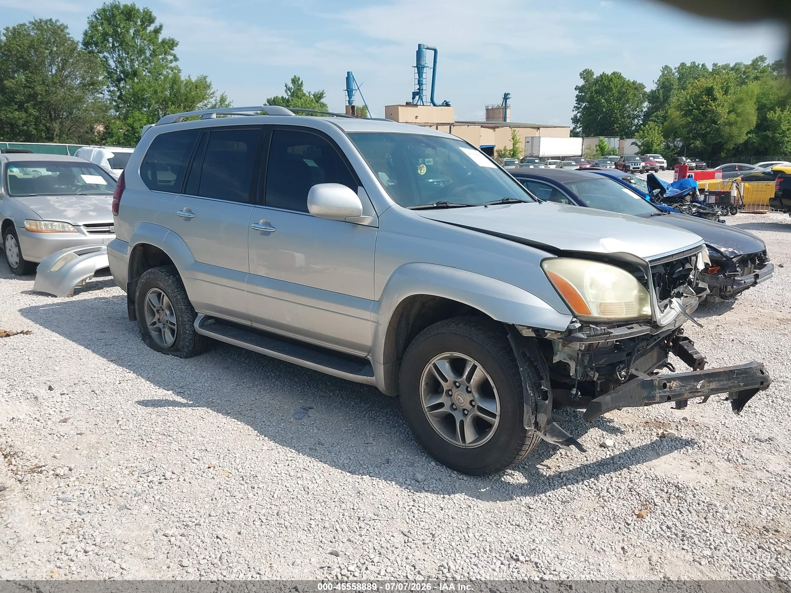 2008 Lexus Gx 470   Silver vin: JTJBT20X080167606